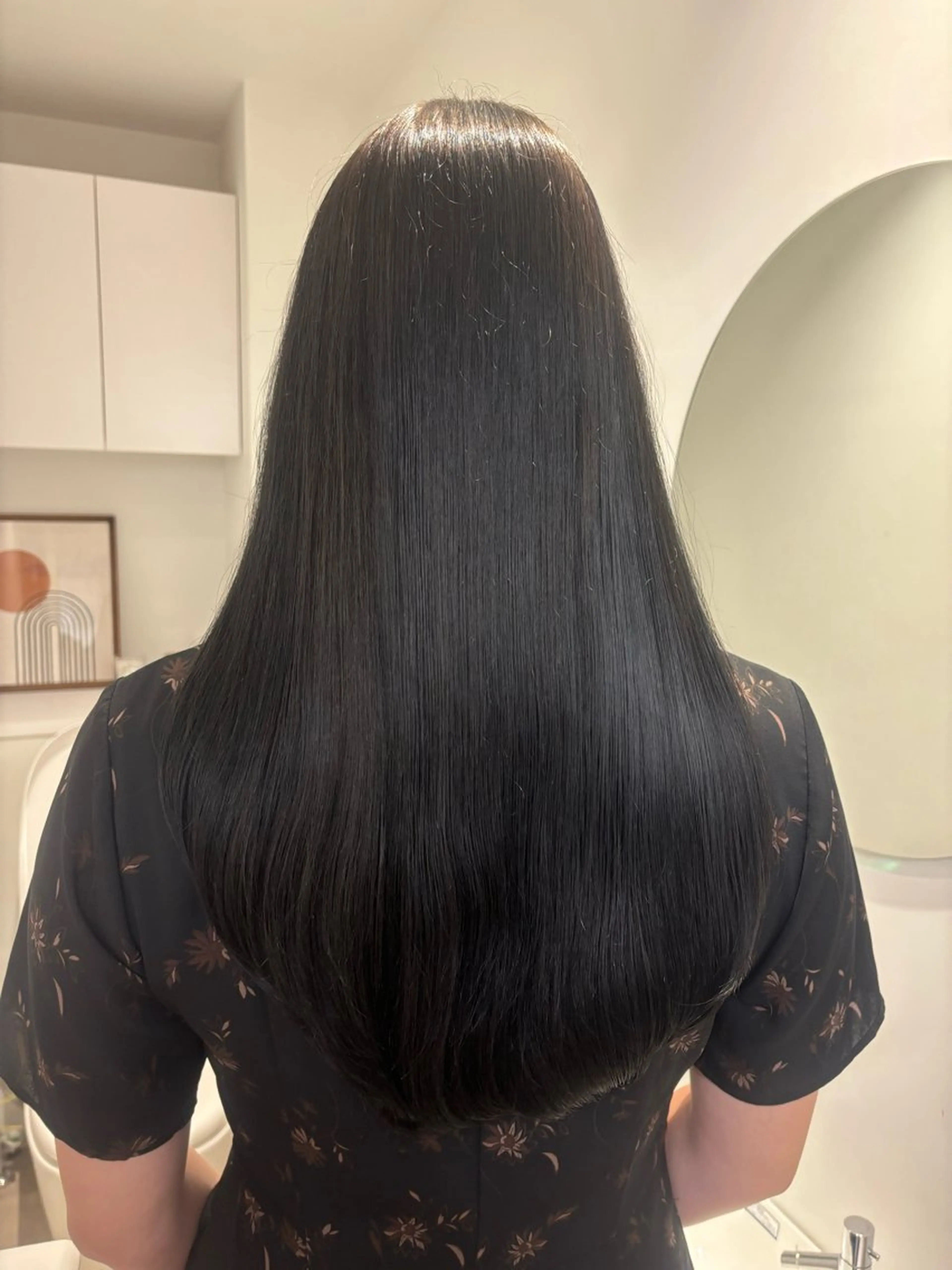 ロング リン🔔ボブ cut ベージュカラー🤎のヘアスタイル