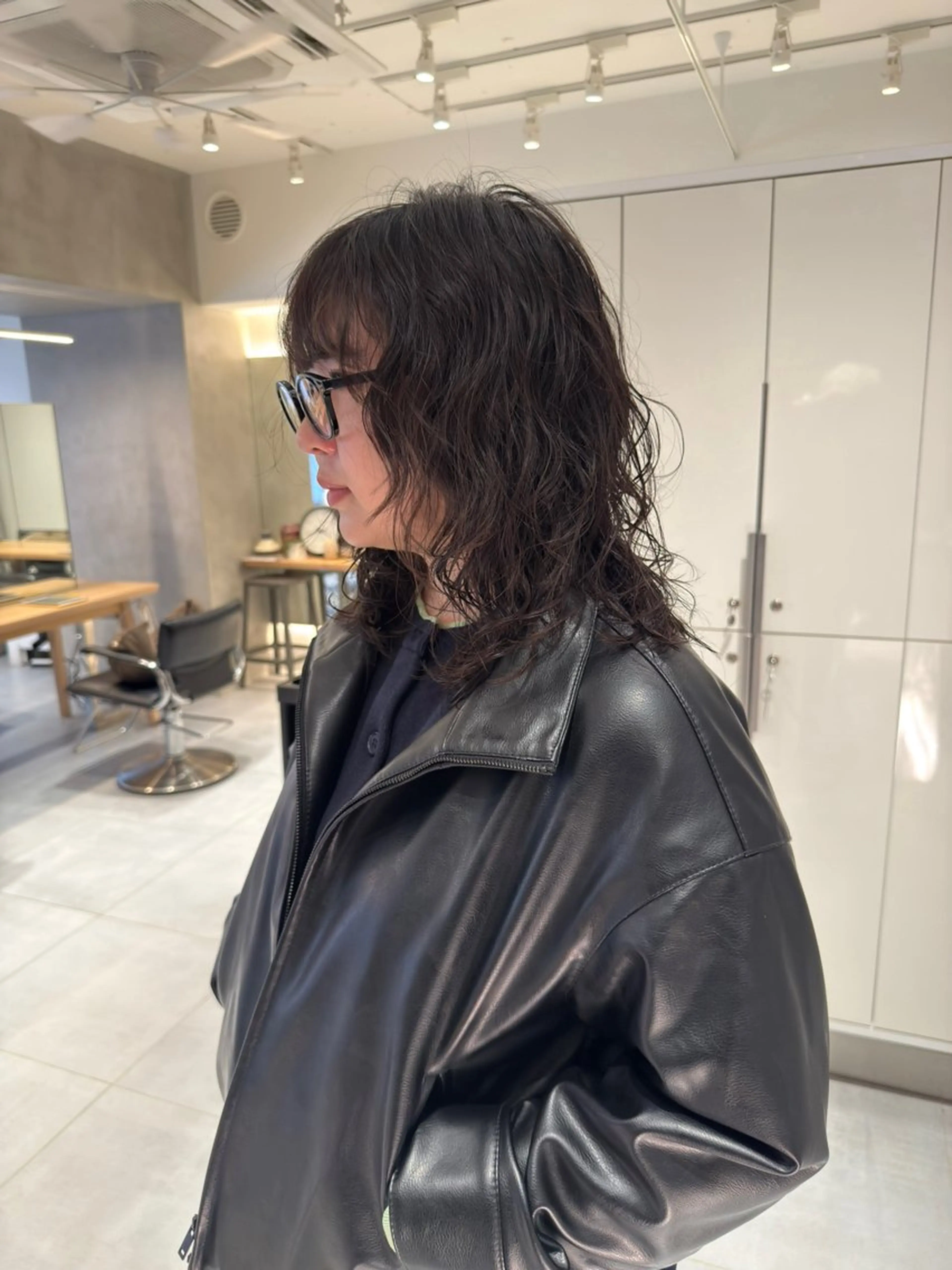 ミディアム パーマ ミディアムパーマ カット パーマ パーマ/レイヤー /店長/YURAのヘアスタイル