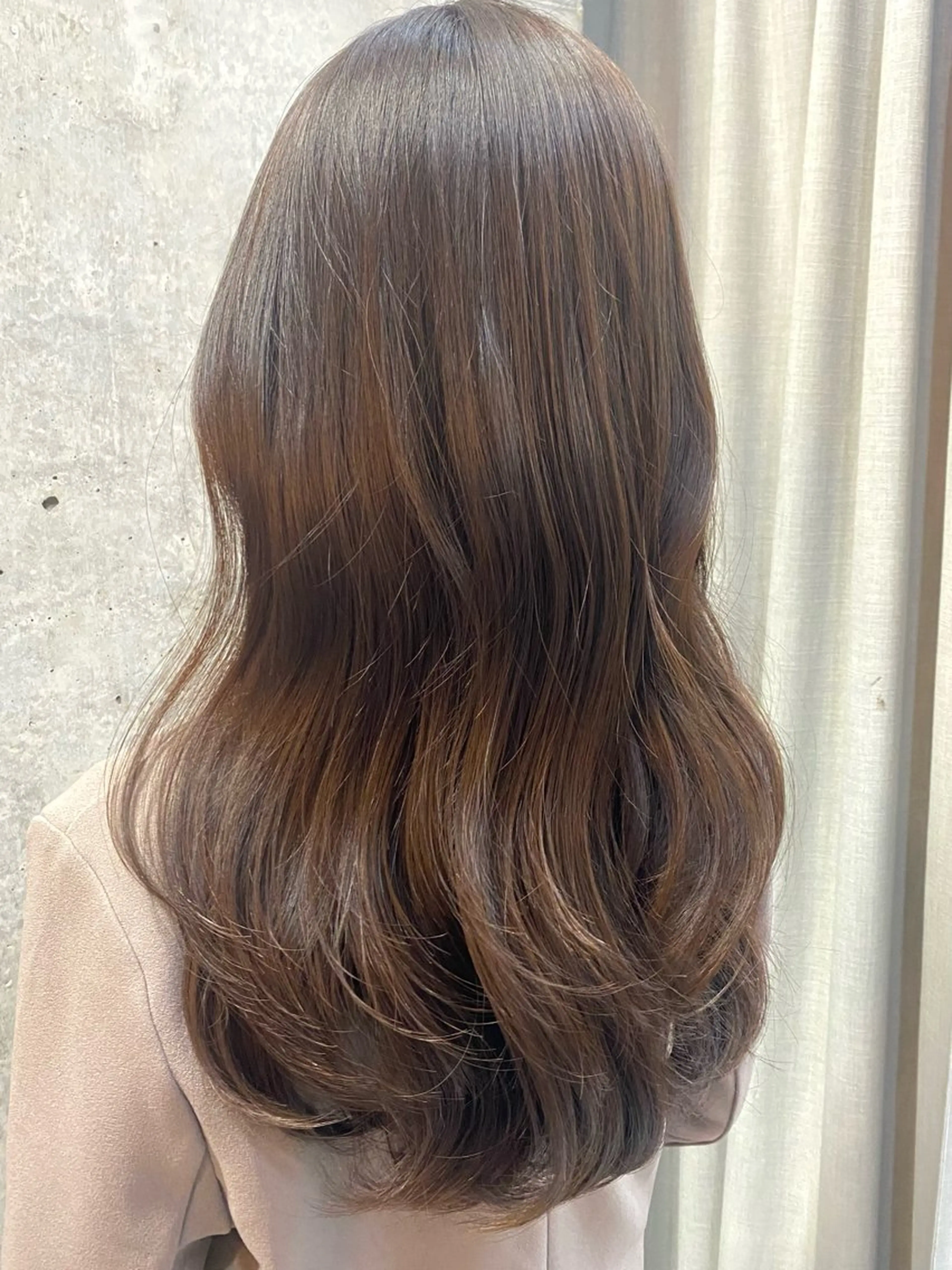 ロング カラー 髪質改善 トリートメント 韓国/ワンホンヘア 髪質改善/MaCoのヘアスタイル