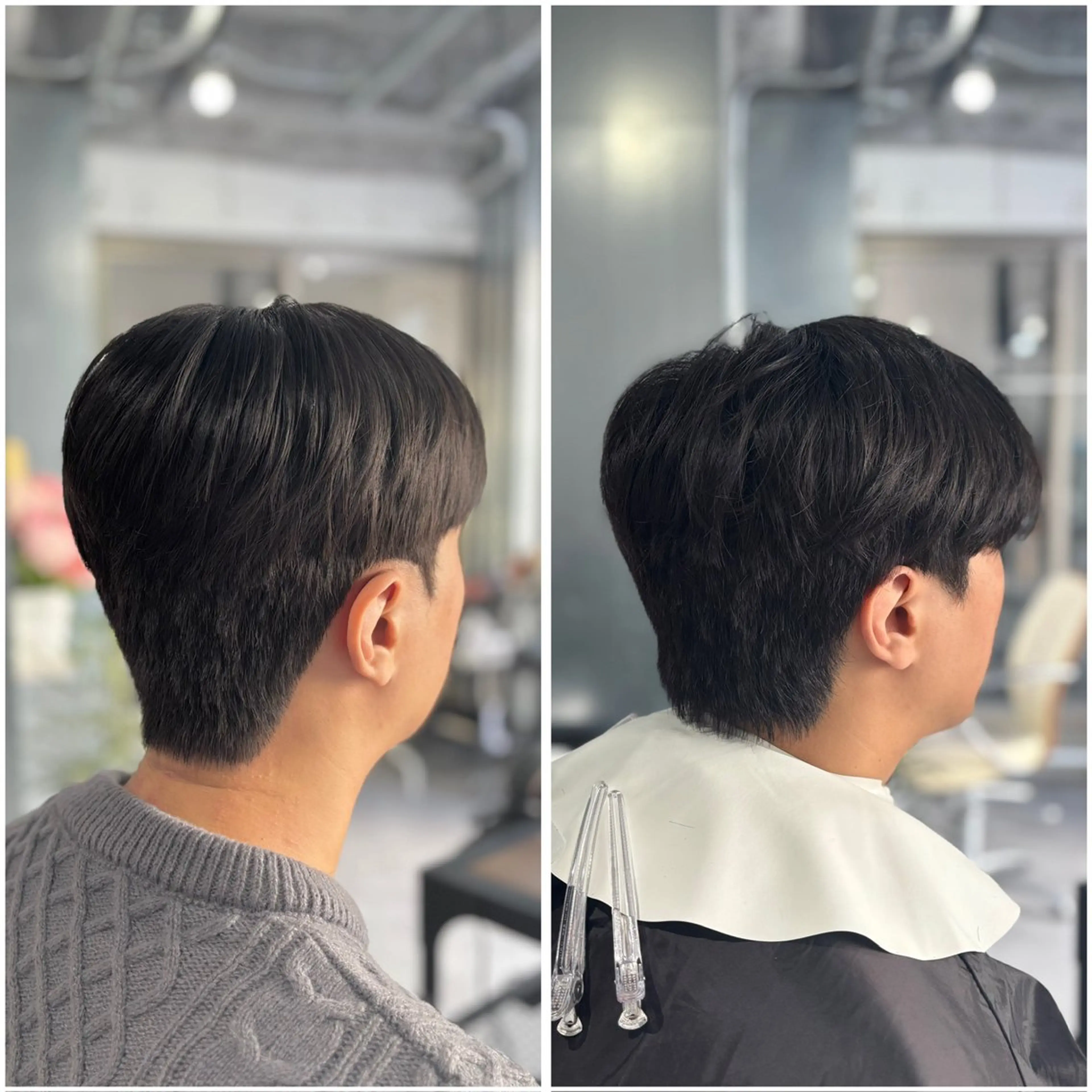 ショート パーマ メンズ ダウンパーマ メンズパーマ カット パーマ 韓国メンズヘア/ ダウンパーマ/歩夢のヘアスタイル