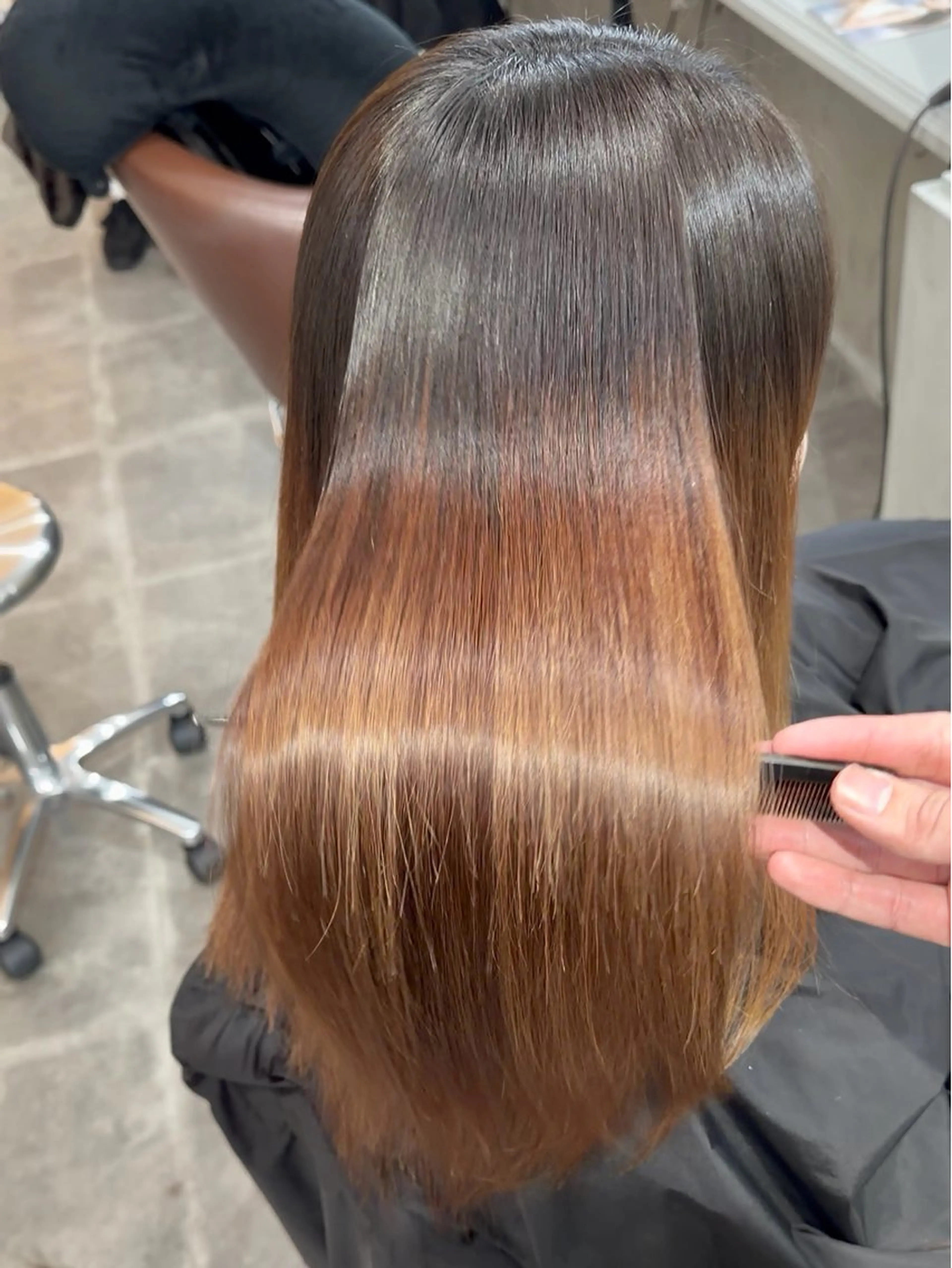 セミロング パーマ カット 縮毛矯正 _WHITE並木店所属・_WHITE並木店 喜多村天斗のヘアスタイル