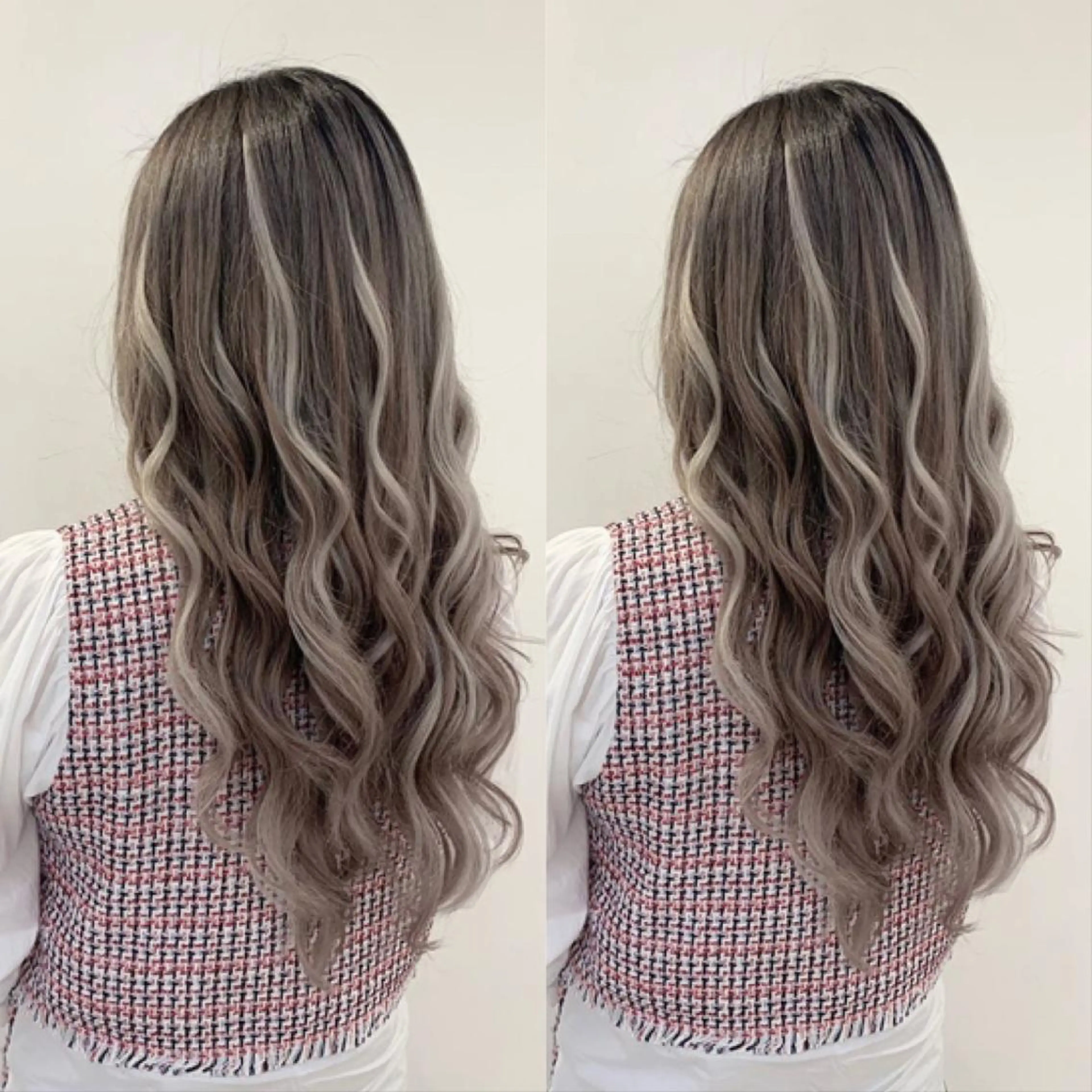 ロング カラー カット ヘアカラー エクステ 美髪改善・エクステ・ ストレート/カンジのヘアスタイル