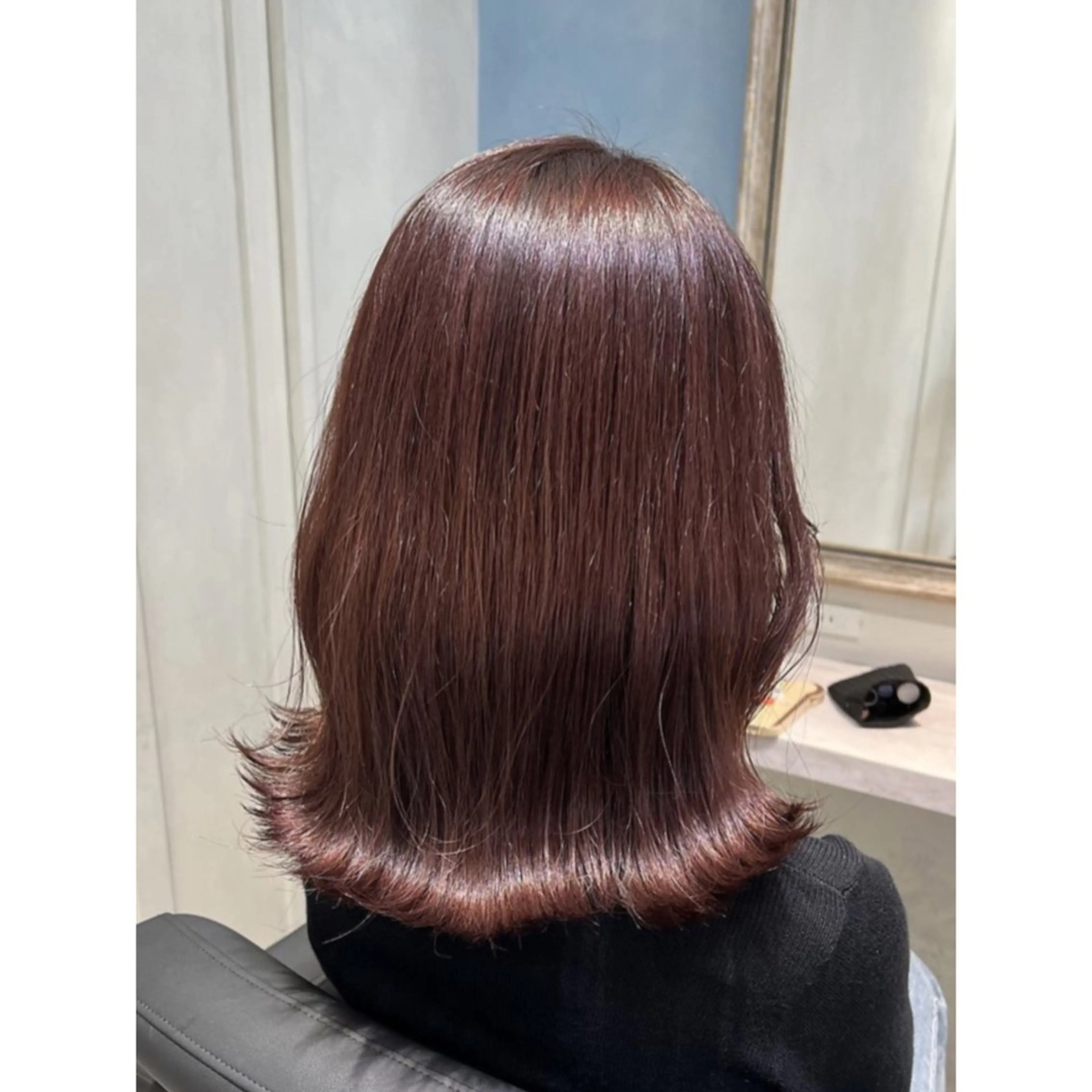 ミディアム カラー ブラウンカラー レッドカラー レッドブラウン 💖ブリーチ/暖色 𝐘𝐮𝐢💖のヘアスタイル