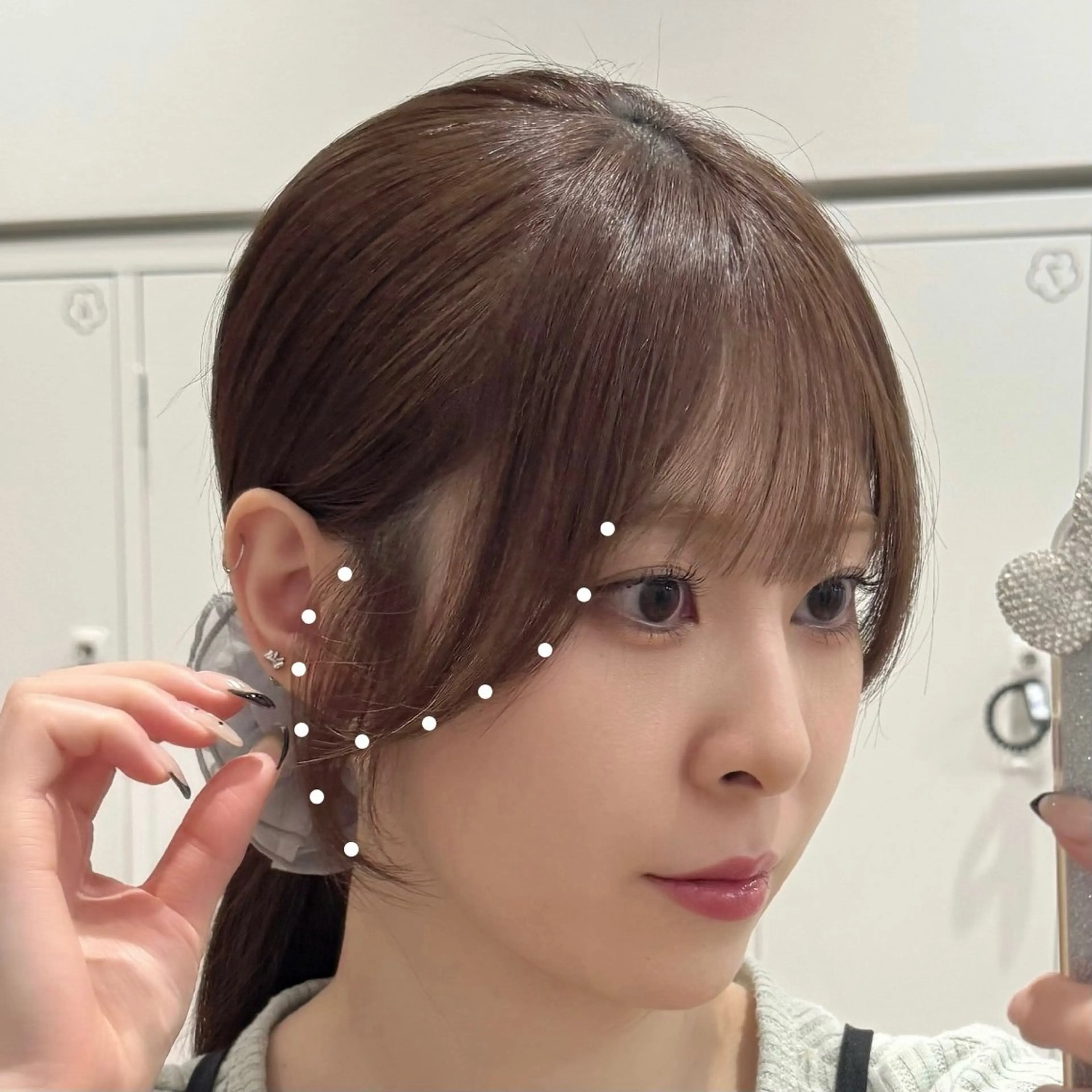 カラー ヘアアレンジ キヨミ 韓国レイヤーカットのヘアスタイル
