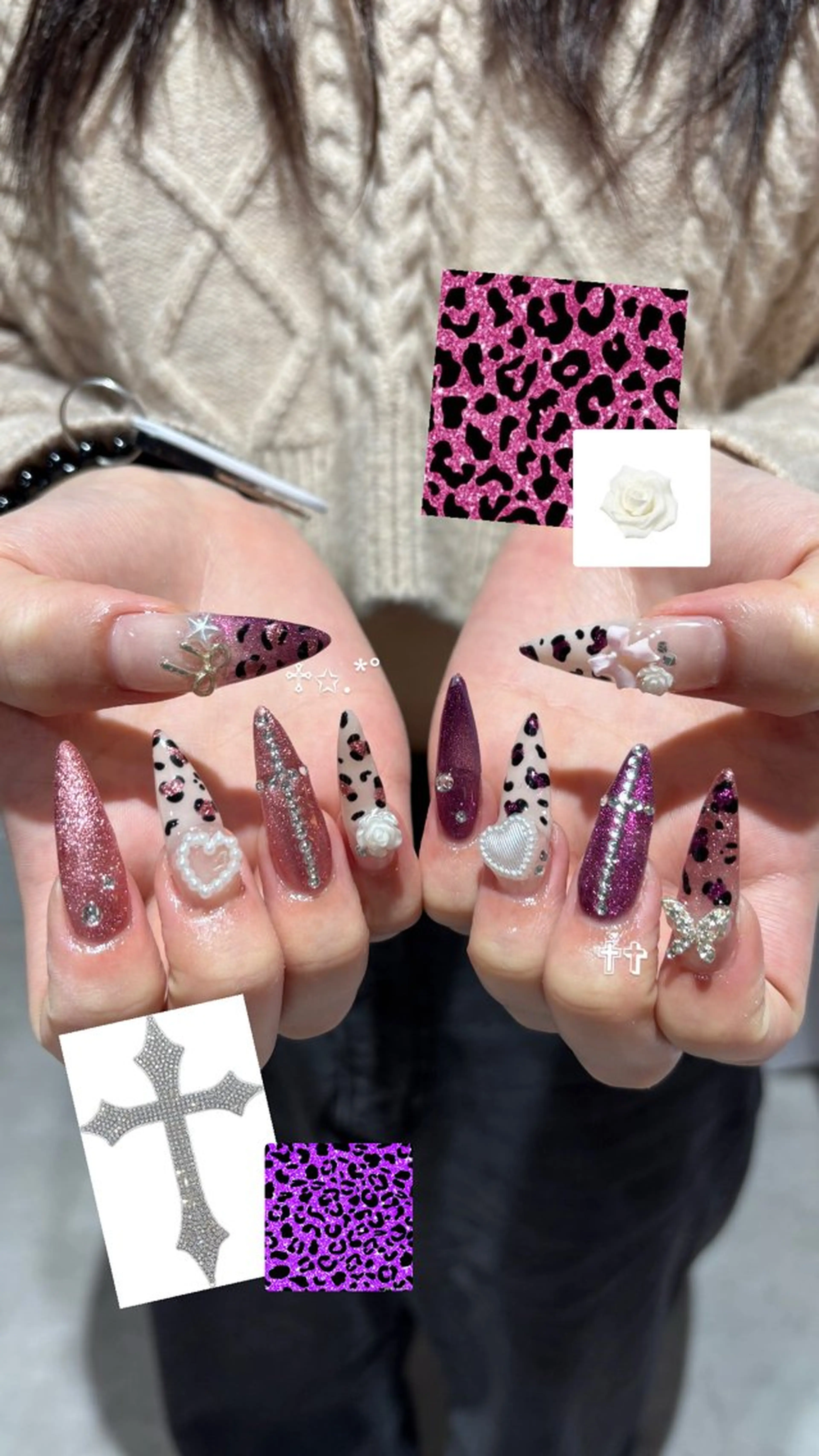 デザインネイル🎀長さ出しあり＋1650円でオフもできますの写真