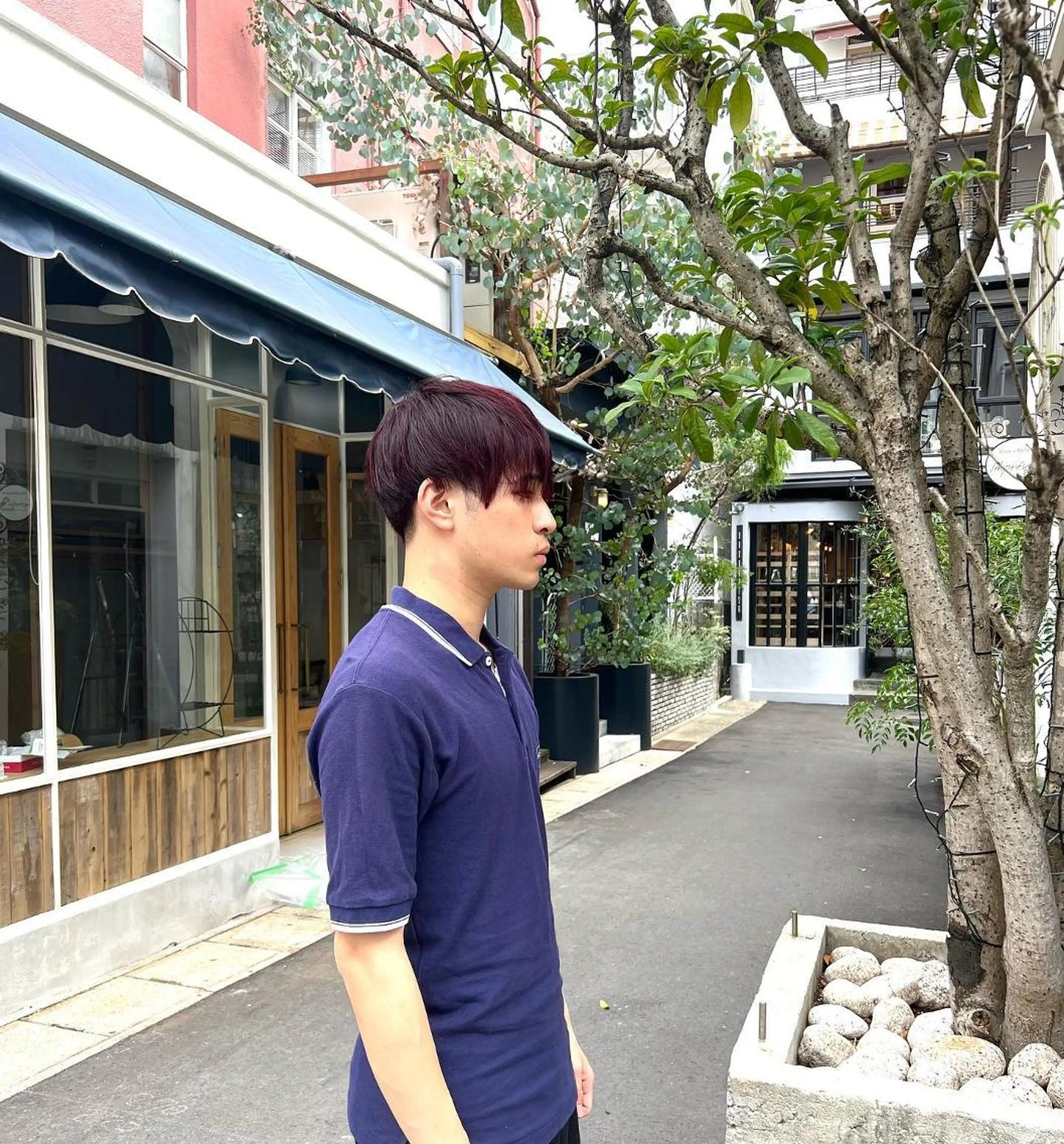 カラー パーマ メンズ デザインカラー ハイトーン／パーマ 特化平田のヘアスタイル