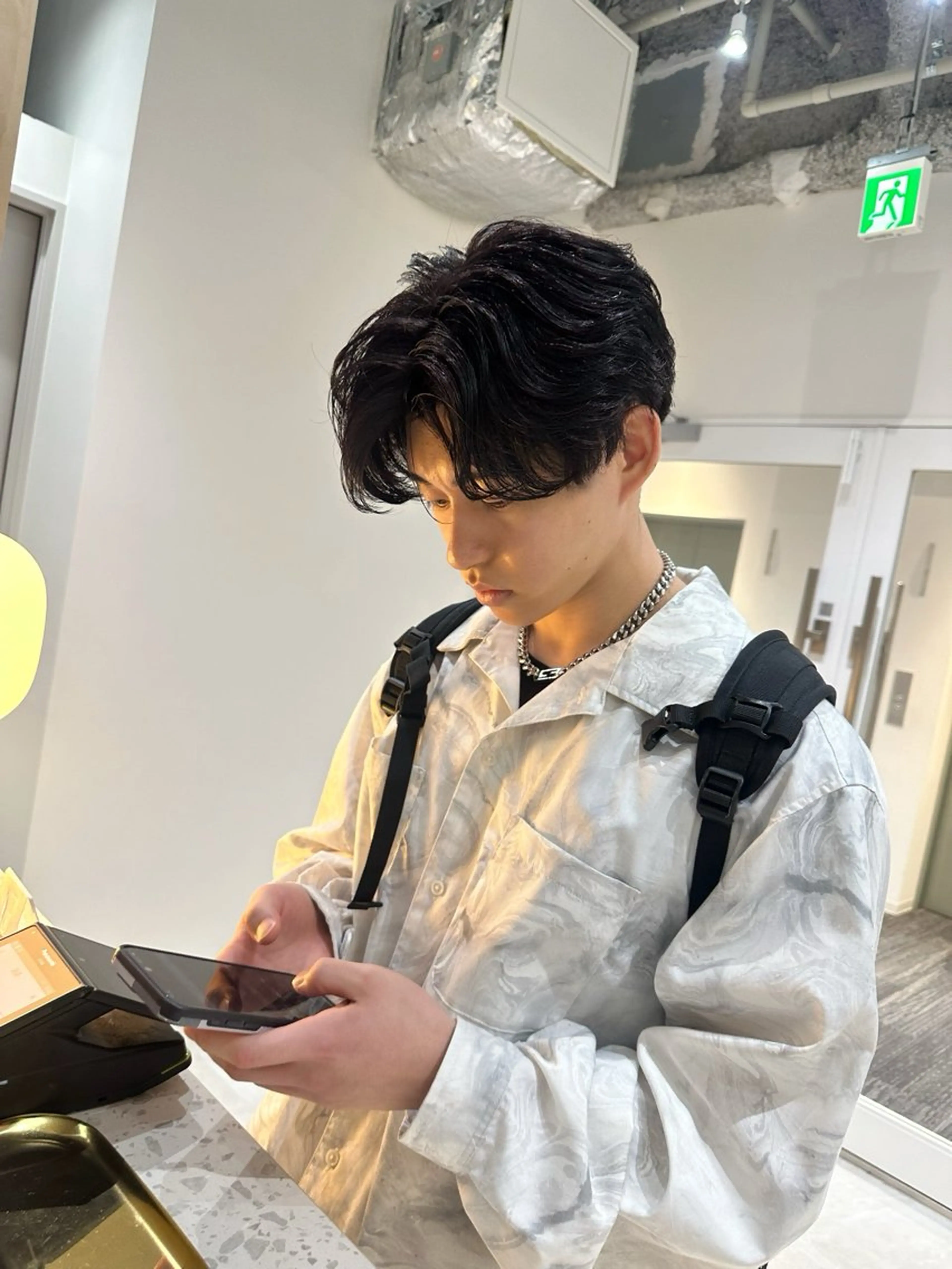 カラー メンズ メンズ韓国風 中韓style 💄🤍愛子🇨🇳のヘアスタイル