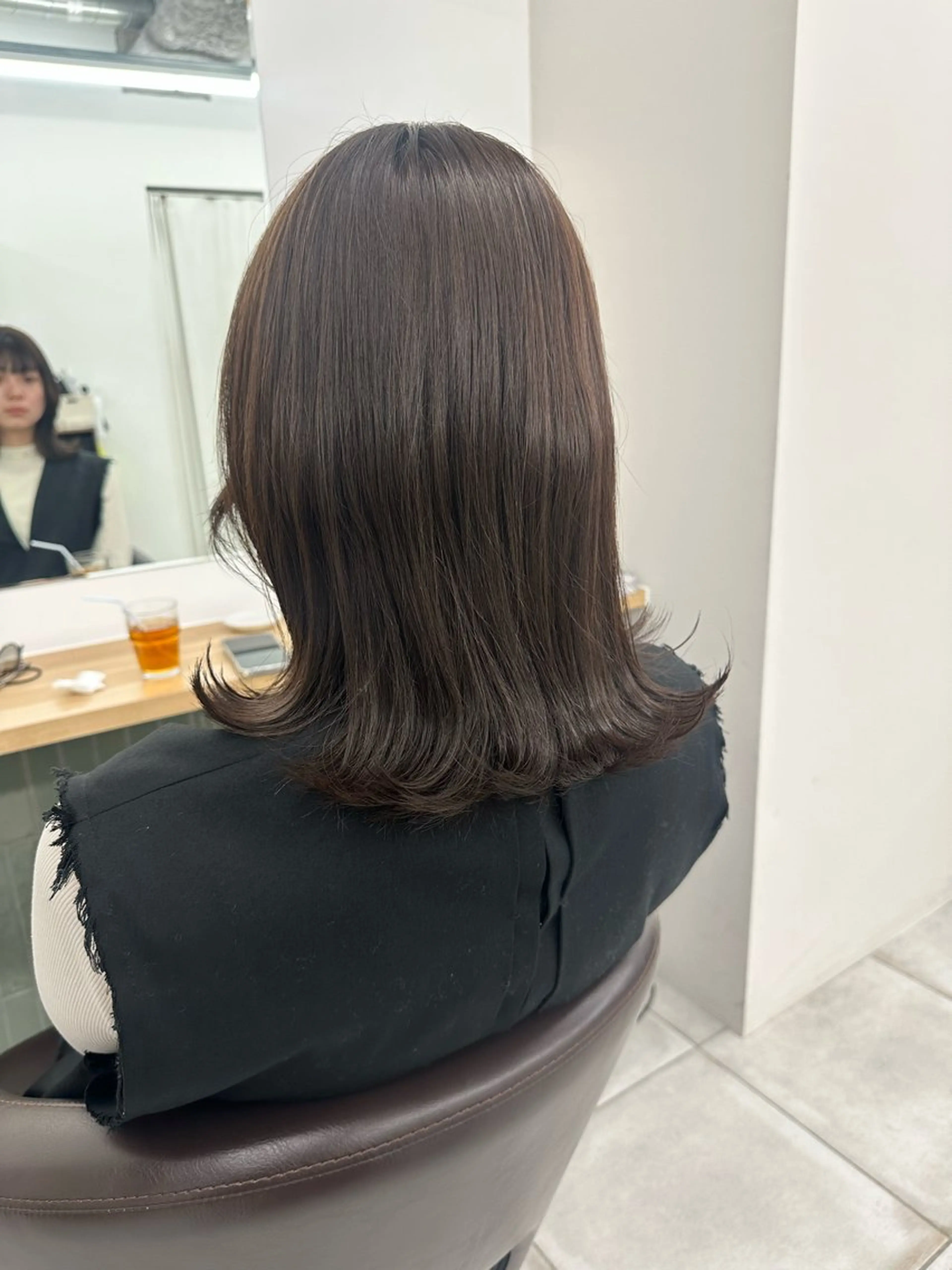 ミディアム カラー カット ヘアカラー トリートメント ブリーチなし/レイヤ ー特化🌈Tommyのヘアスタイル