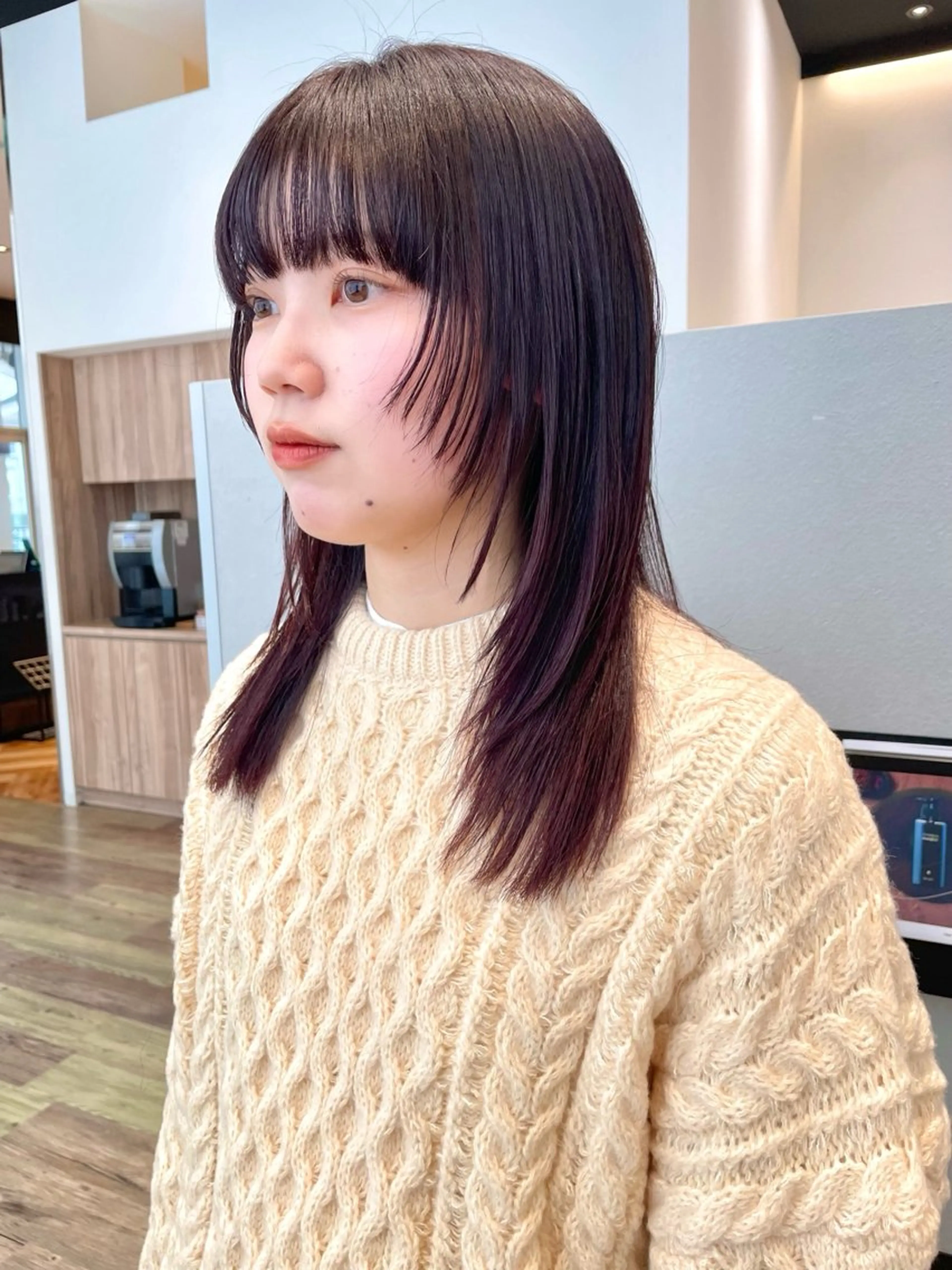 ロング カラー ピンクカラー 顔周りカット レイヤーカット BELLA/天王寺/ 似合わせ/木浦心のヘアスタイル