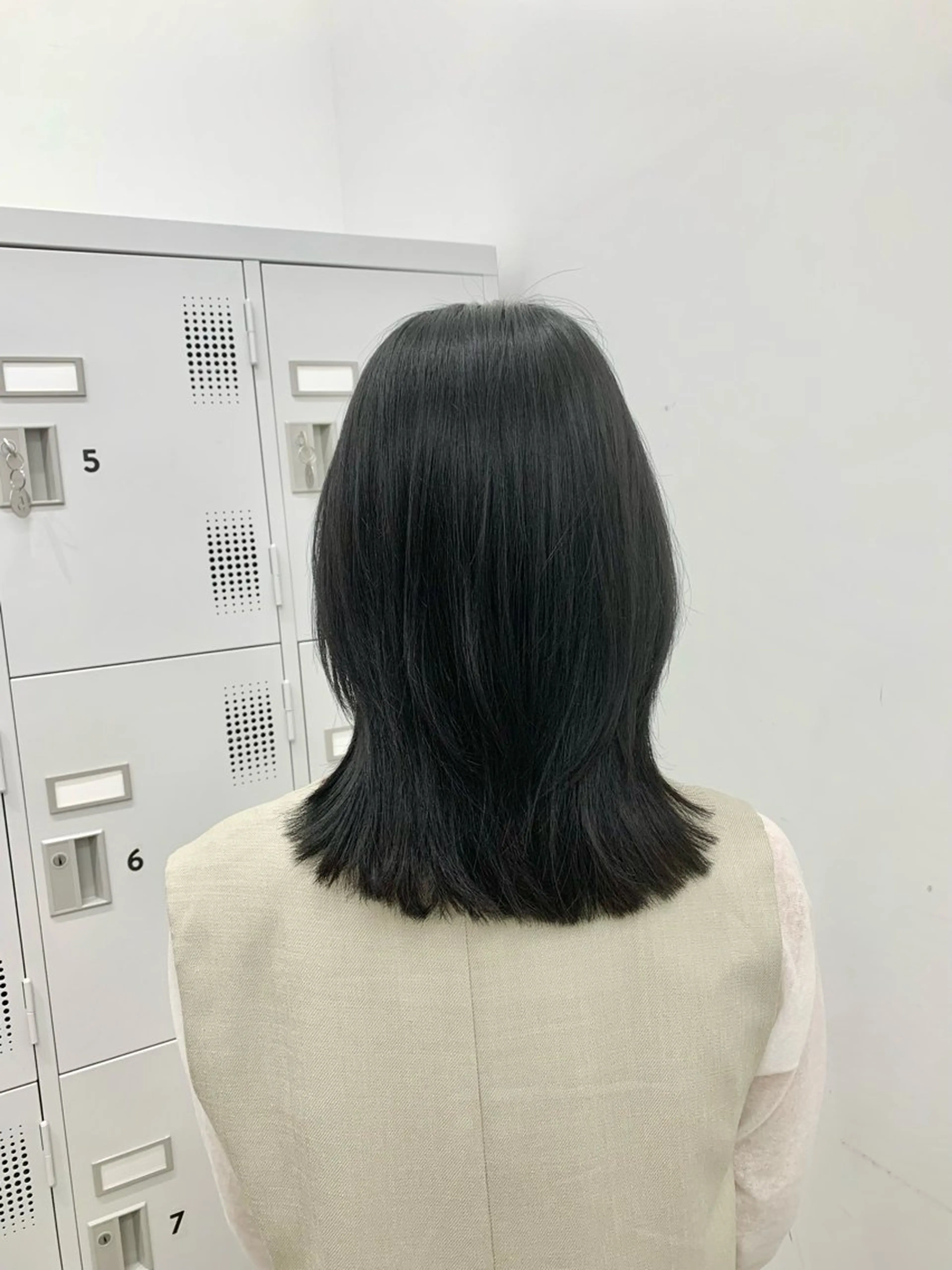 ミディアム カラー 黒髪 カット ヘアカラー ヘッドスパ 本格ヘッドスパ🌿 ×ヘア　佐藤のヘアスタイル