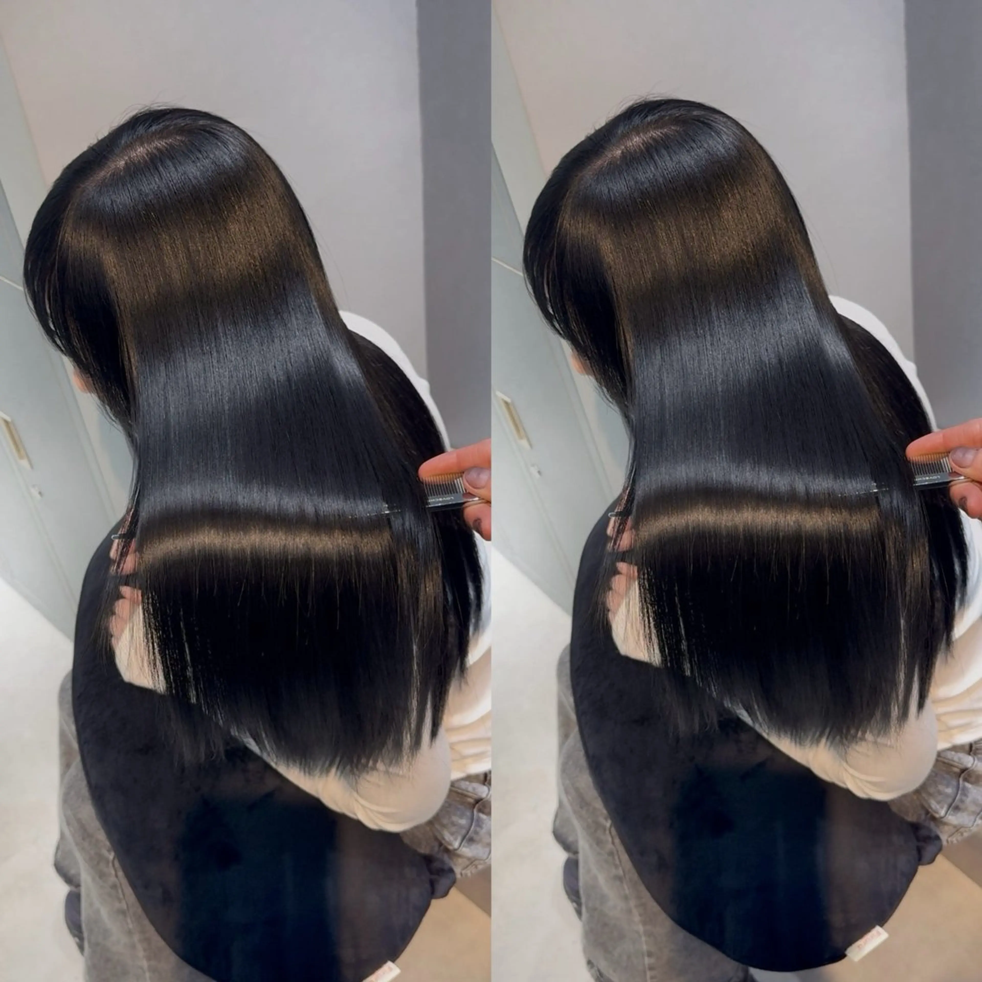 ロング カラー ブリーチ 髪質改善 縮毛矯正 トリートメント カット ヘアカラー トリートメント 新宿/髪質改善支持率 Ｎｏ．1💍yasuのヘアスタイル