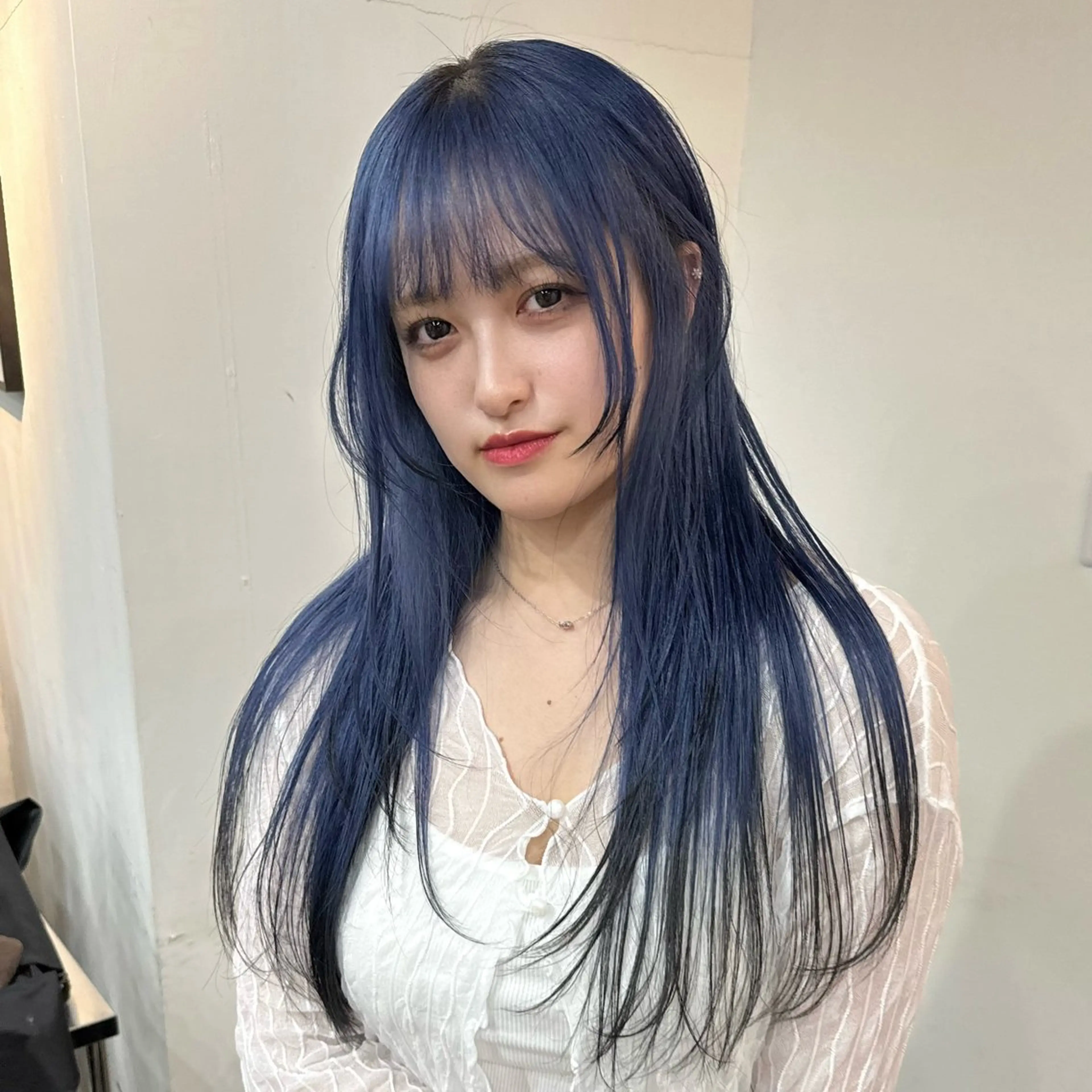 ロング カラー ヘアカラー トリートメント 透明感ワンカラー梅田 ダブルカラー/川上のヘアスタイル