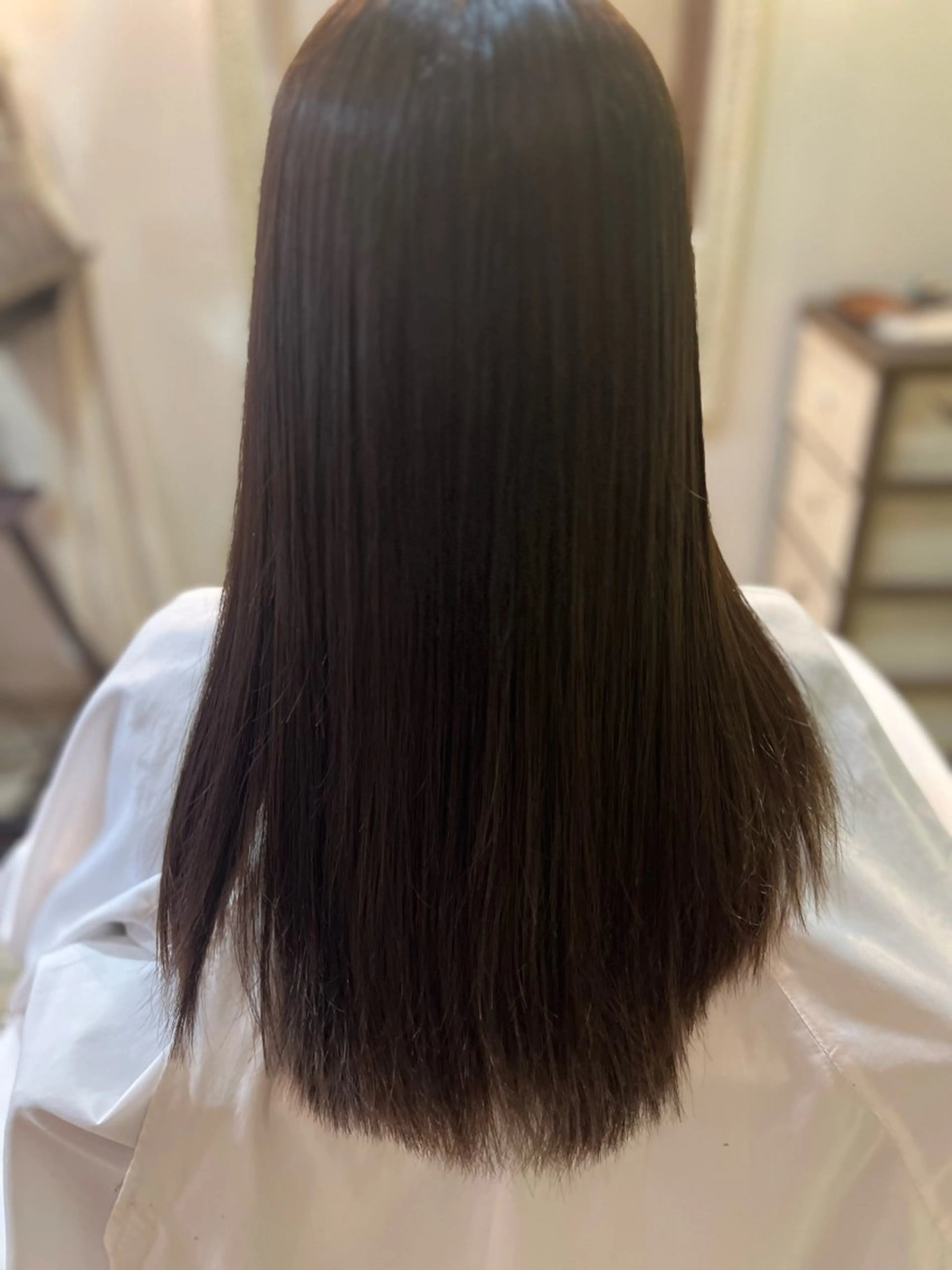 セミロング 髪質改善 トリートメント カット 縮毛矯正 🫧髪質改善🫧 ‎SERINA⟡.·のヘアスタイル