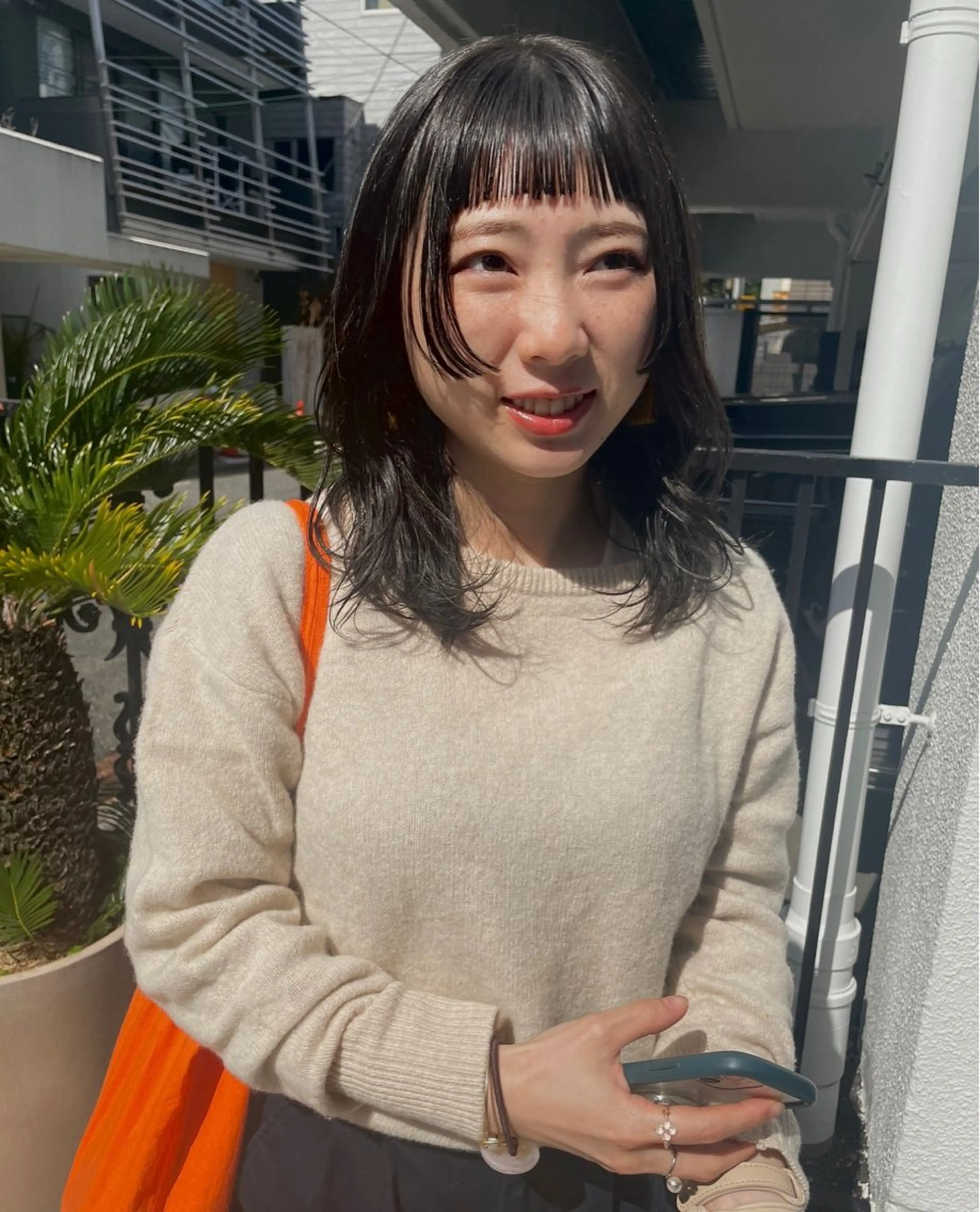 ミディアム カラー オン眉 カット ヘアカラー トリートメント tim.所属・🪐ナチュラルモード ヘア🪐honokaのヘアスタイル