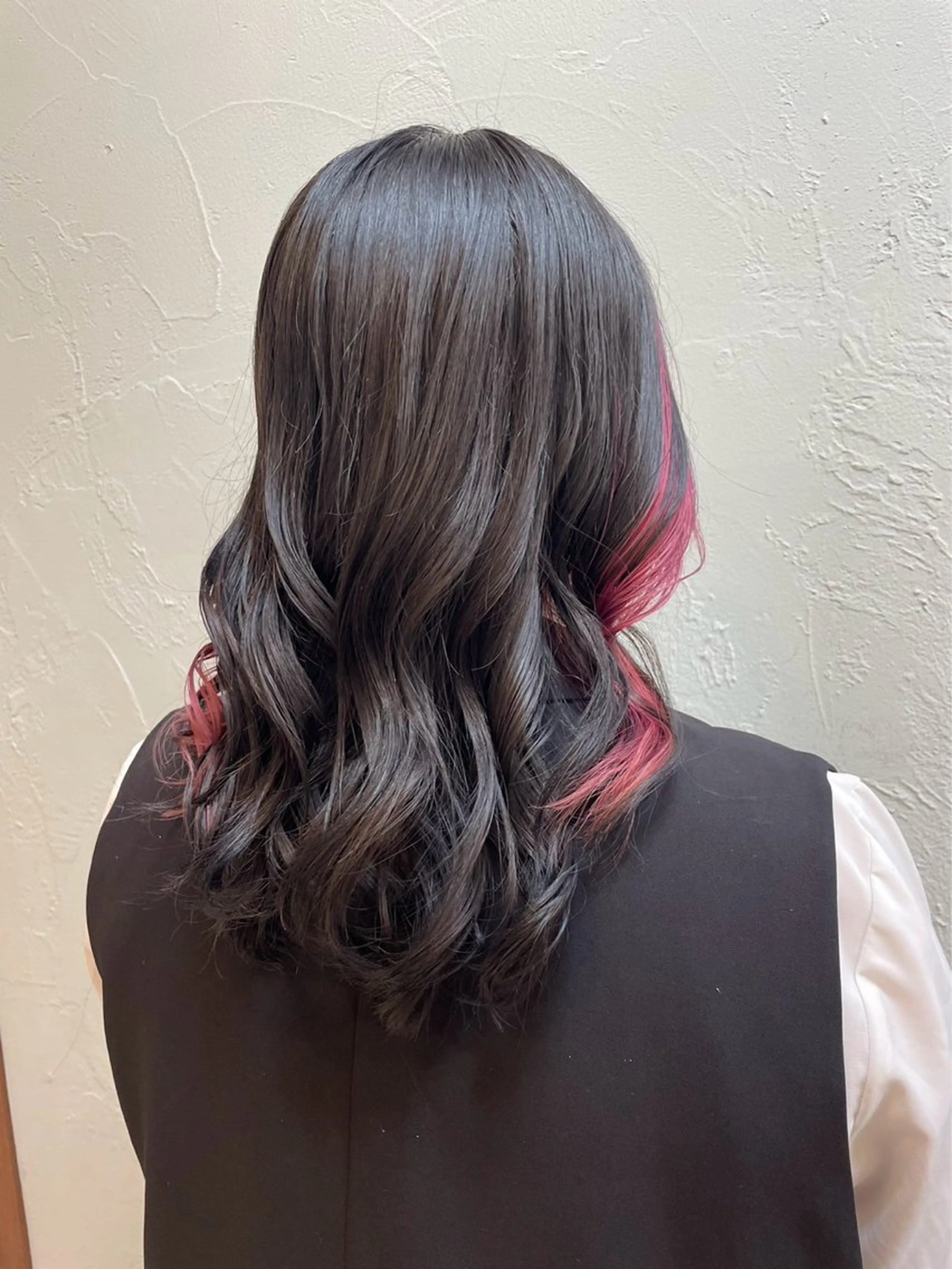 セミロング カラー ヘアカラー トリートメント 富澤あゆみ/髪質改善 /レイヤーカットのヘアスタイル