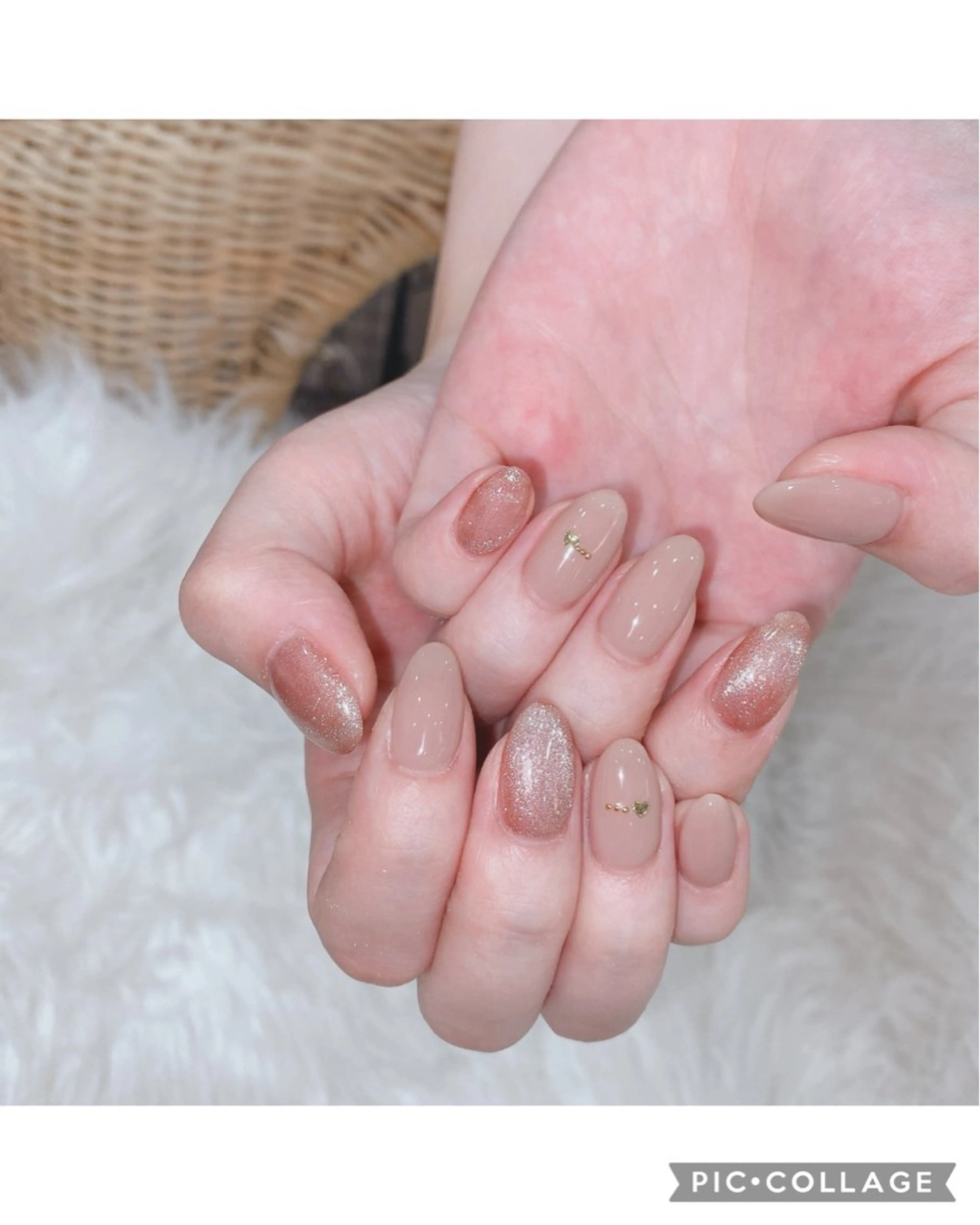 ネイル ハート マグネットネイル シンプルネイル #arl 豊田店　小島あいののネイルデザイン