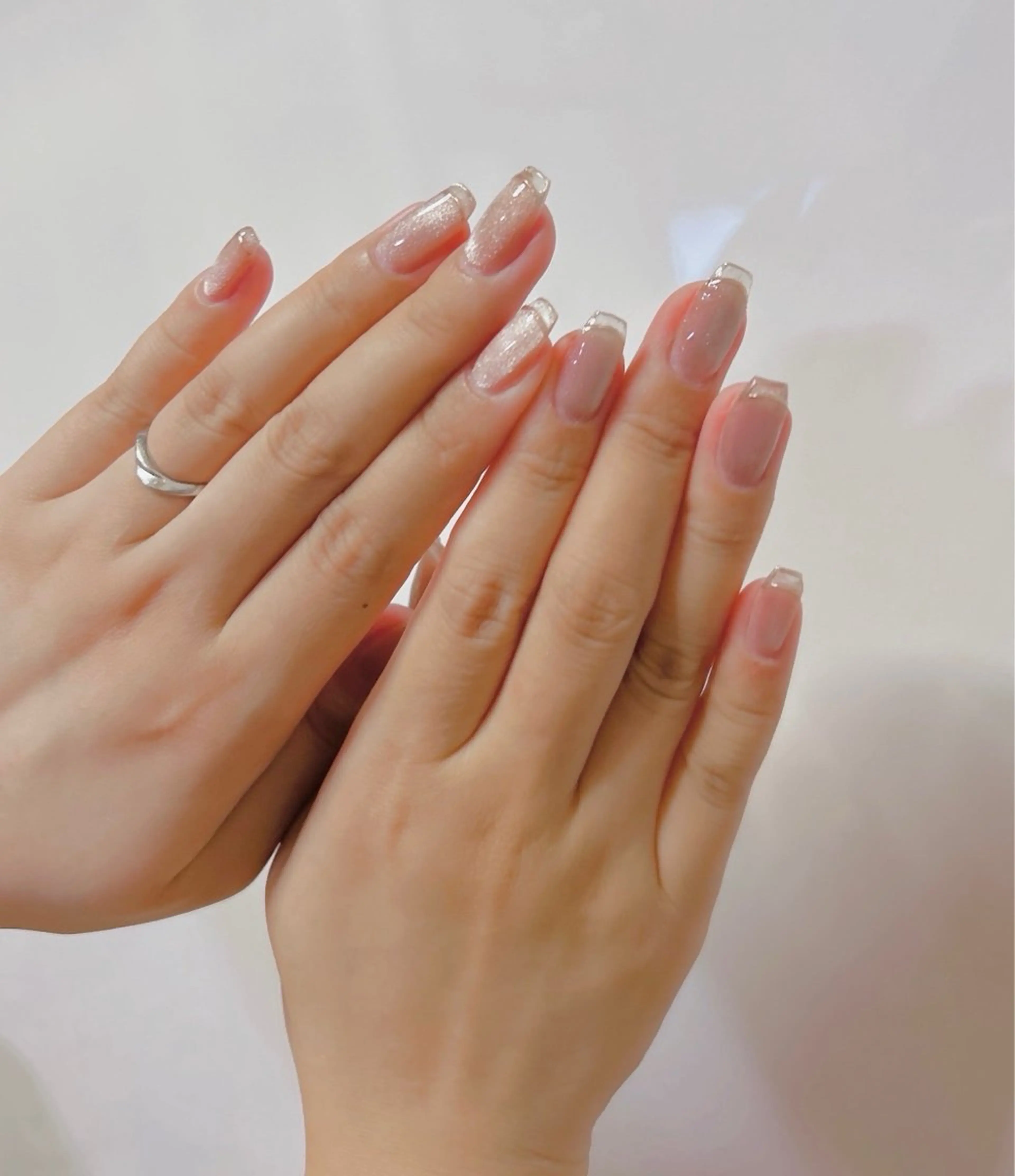 ネイル クリアネイル フレンチネイル MYu Beauty Salon YURIのネイルデザイン