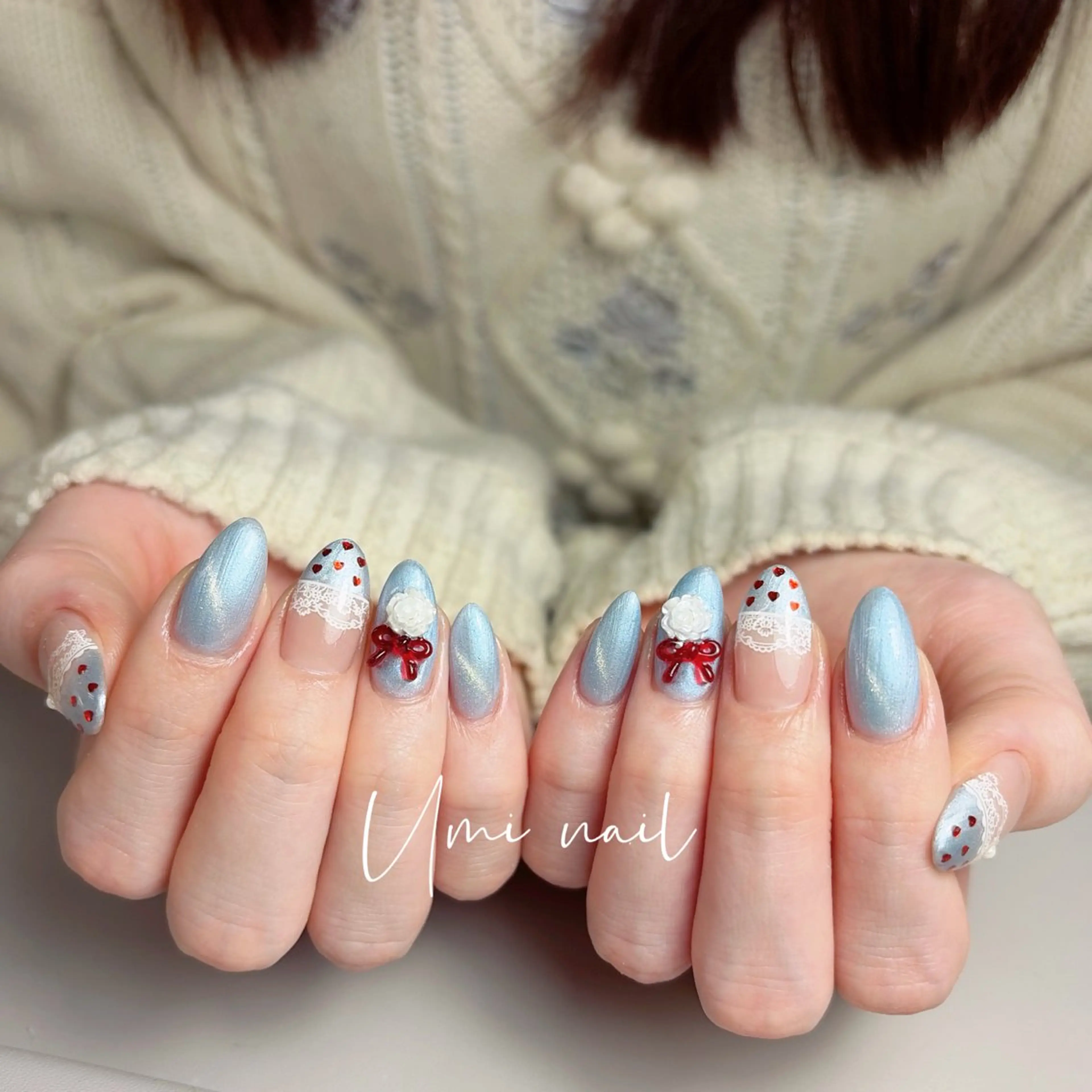 ネイル クリアネイル 成人式 長さ出し フラッシュネイル フットネイル Umi nail Salon所属・Umi.せい 🫧のネイルデザイン