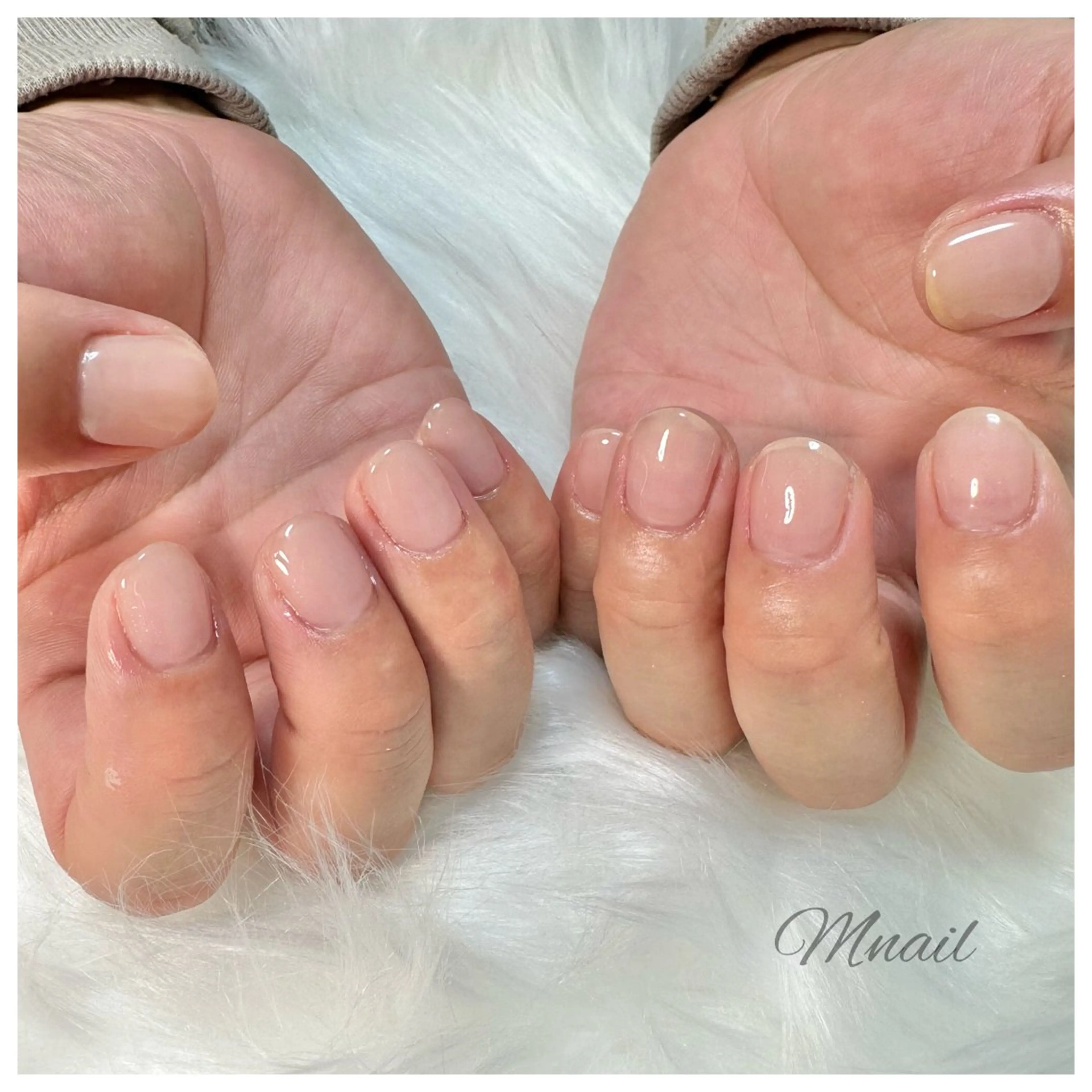 ネイル ワンカラーネイル ハンドネイル ハンドケア Mnail ちひろのネイルデザイン