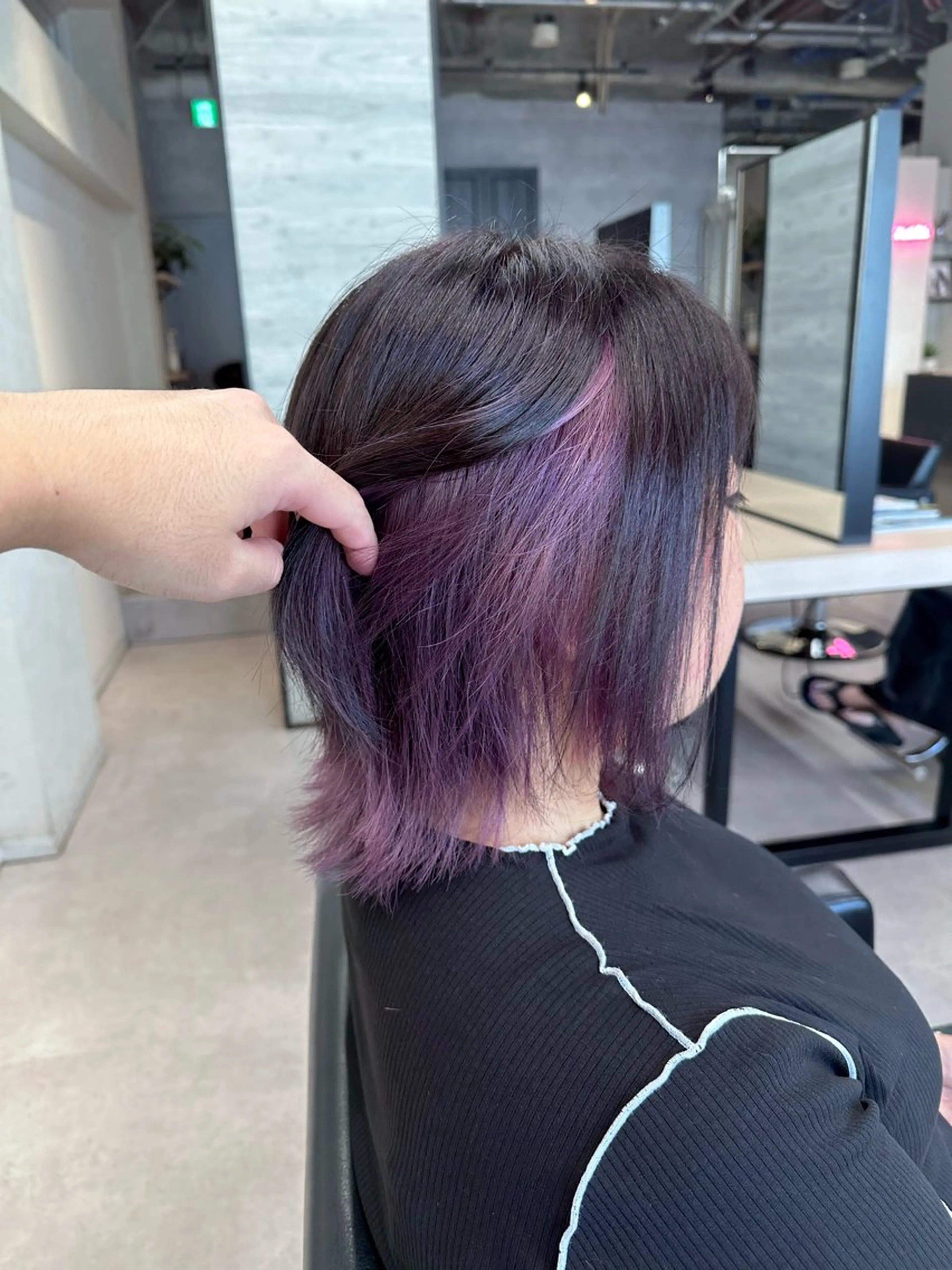ミディアム カラー ヘアカラー トリートメント 🪞個室サロン/韓国 艶髪/keito🪞のヘアスタイル