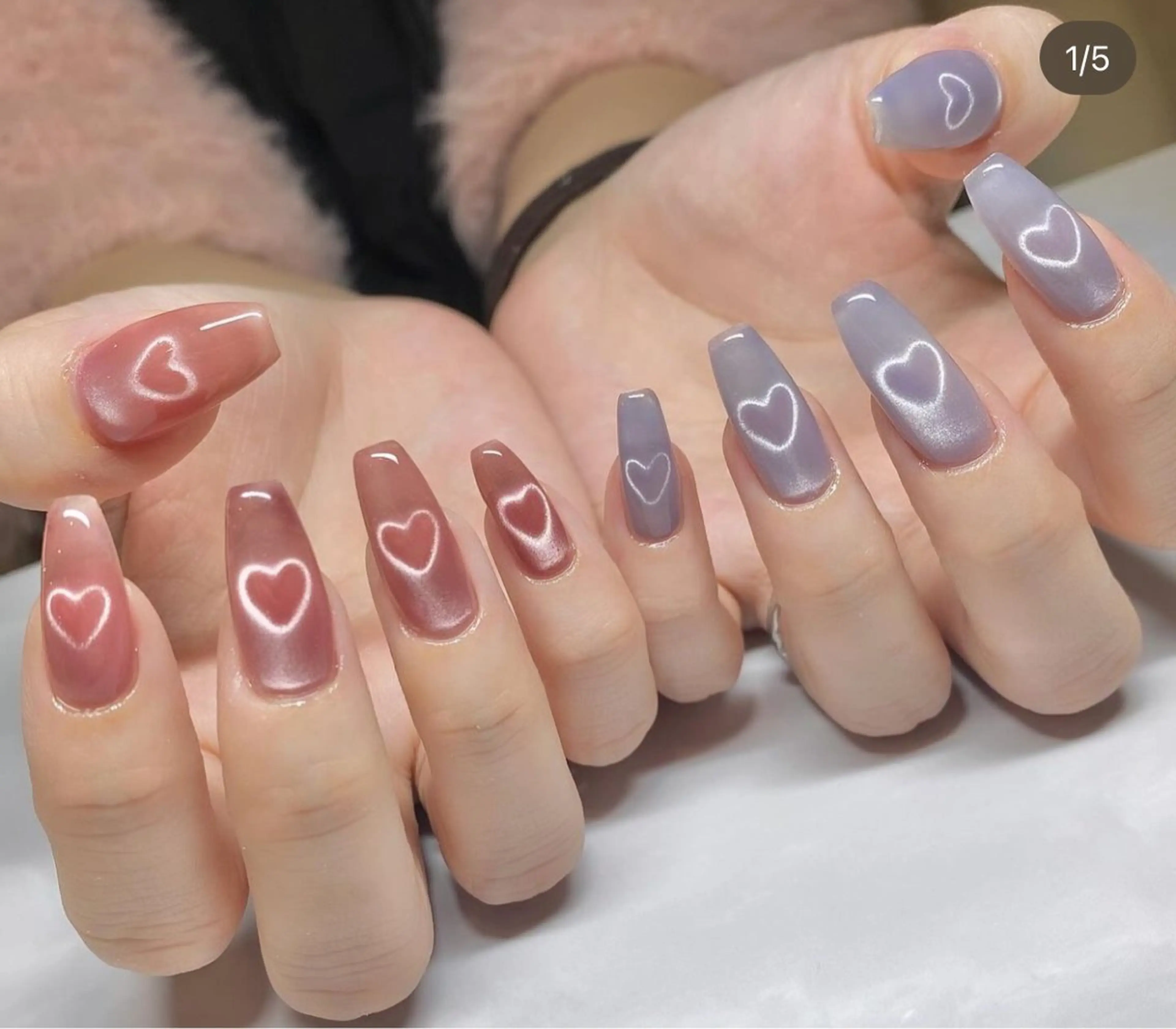 ネイル ETERNA Nail 銀座店【パラジェル/フィルイン/チップ長さだし/マグネット/ニュアンス】所属・ア カリのネイルデザイン