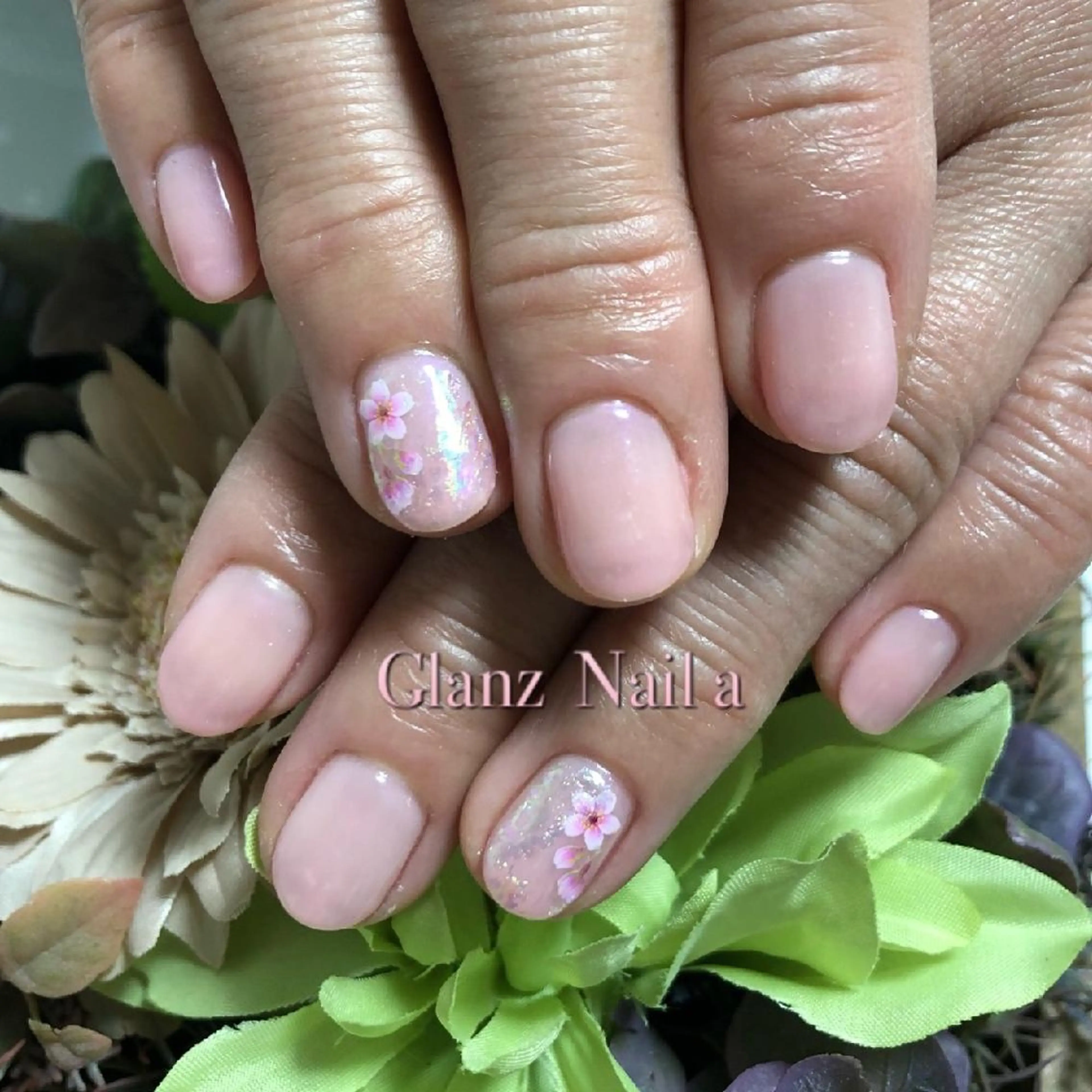 ネイル 春ネイル Glanz  Nail aのネイルデザイン
