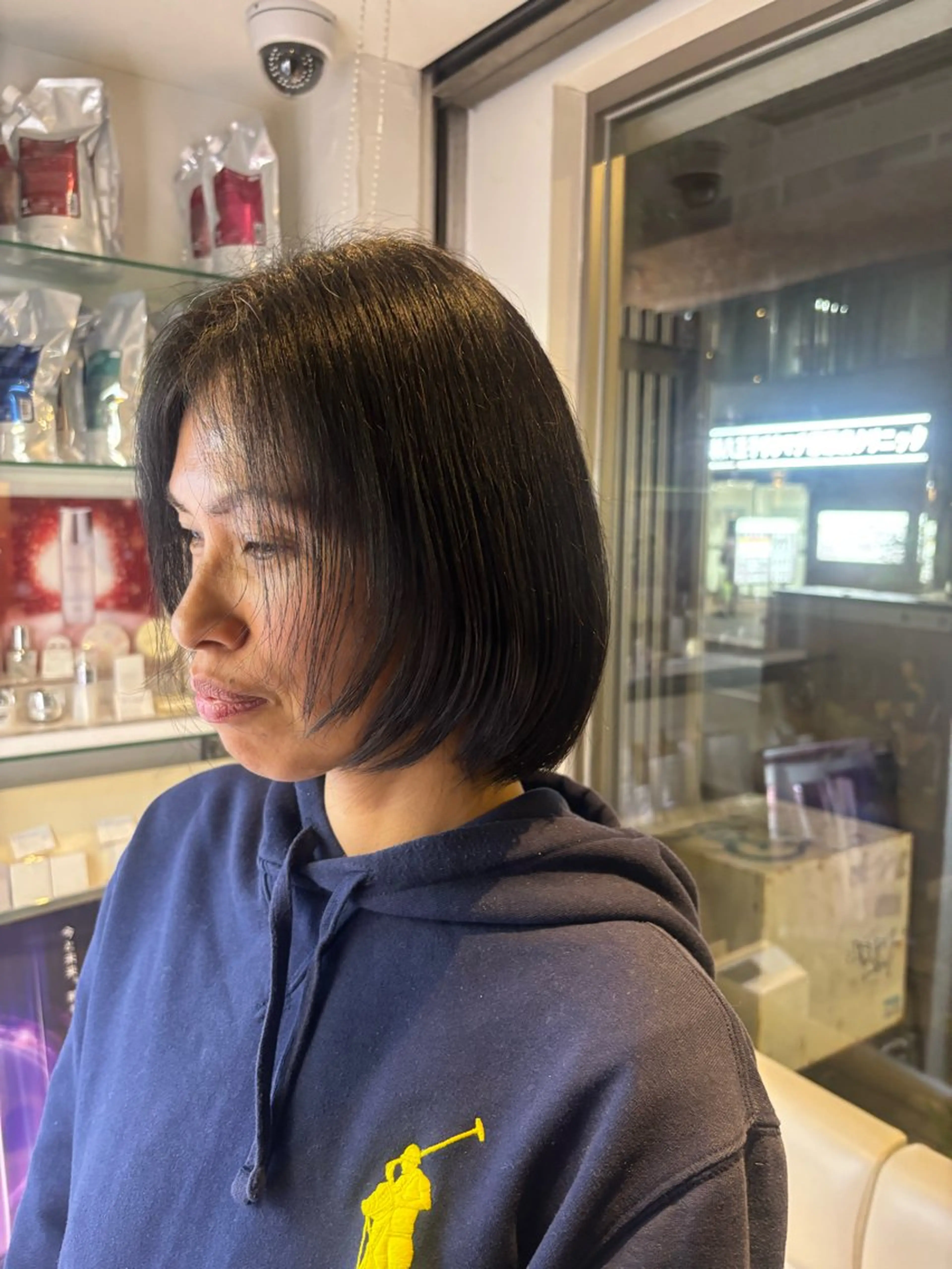 ショート ボブ 顔まわりレイヤー 顔周りカット レイヤーカット HAIR ＆ MAKE Seek　八王子所属・SEEK八王子 アイナ°ʚ🎀ɞのヘアスタイル