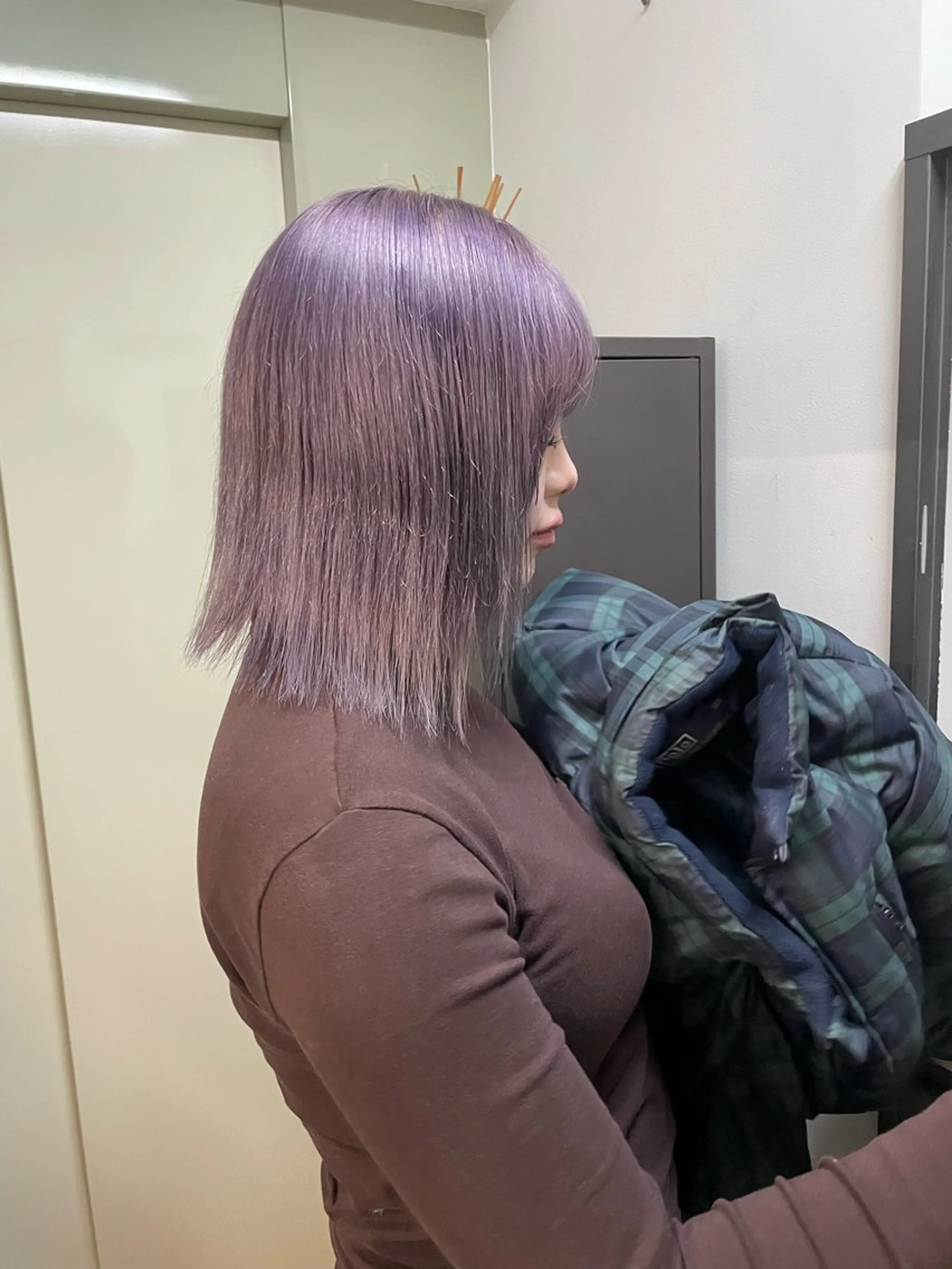 ショート カラー ヘアカラー トリートメント カットモデル/ ハイトーン/ゆうあのヘアスタイル