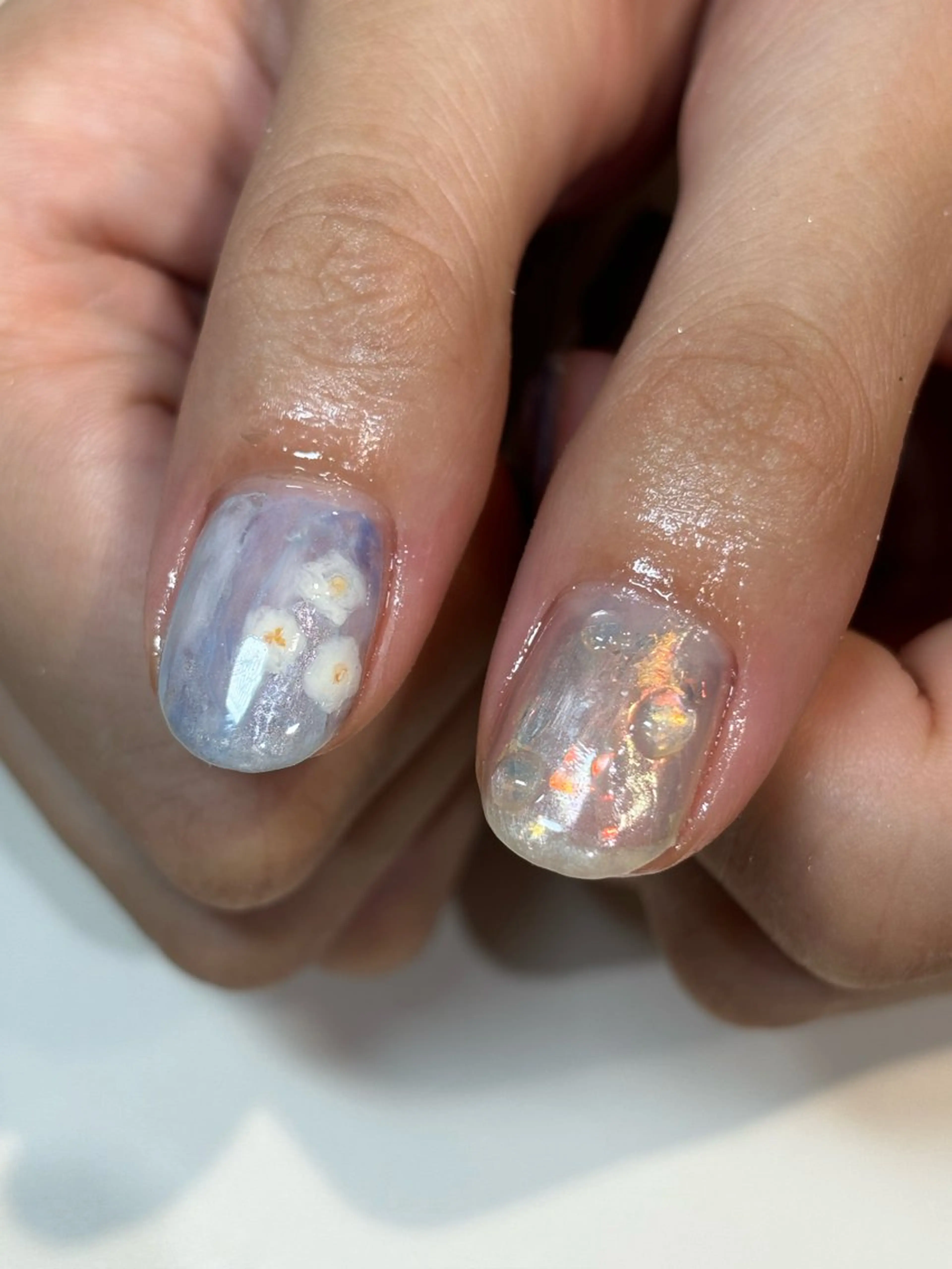 ネイル フットネイル フレンチネイル ジェルネイル グラデーション マグネットネイル ハンドネイル ヘアー.ネイル二刀流 misa🫧のヘアスタイル