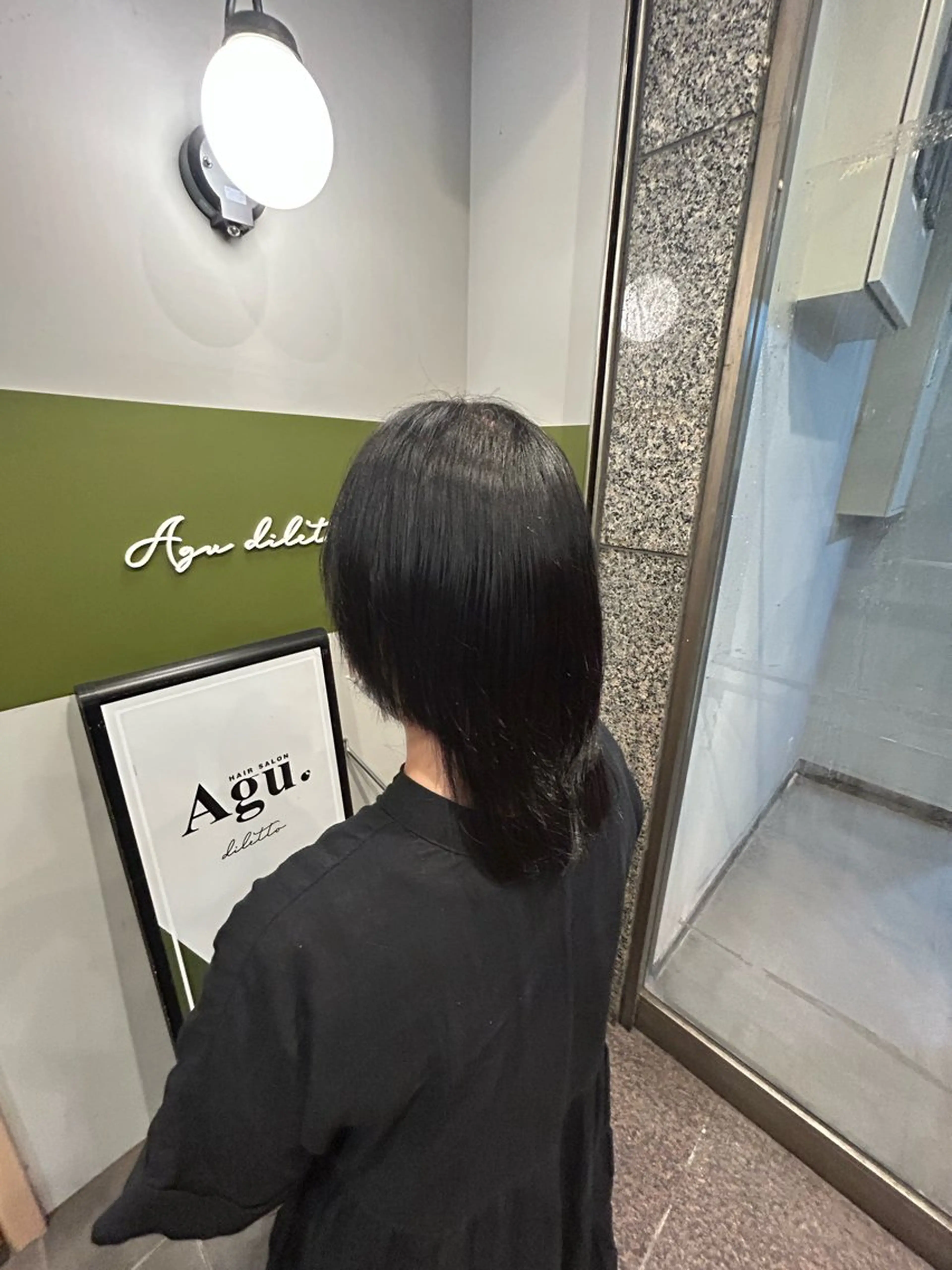 セミロング 縮毛矯正 トリートメント 瑛 心 / モデル大募集中✨のヘアスタイル