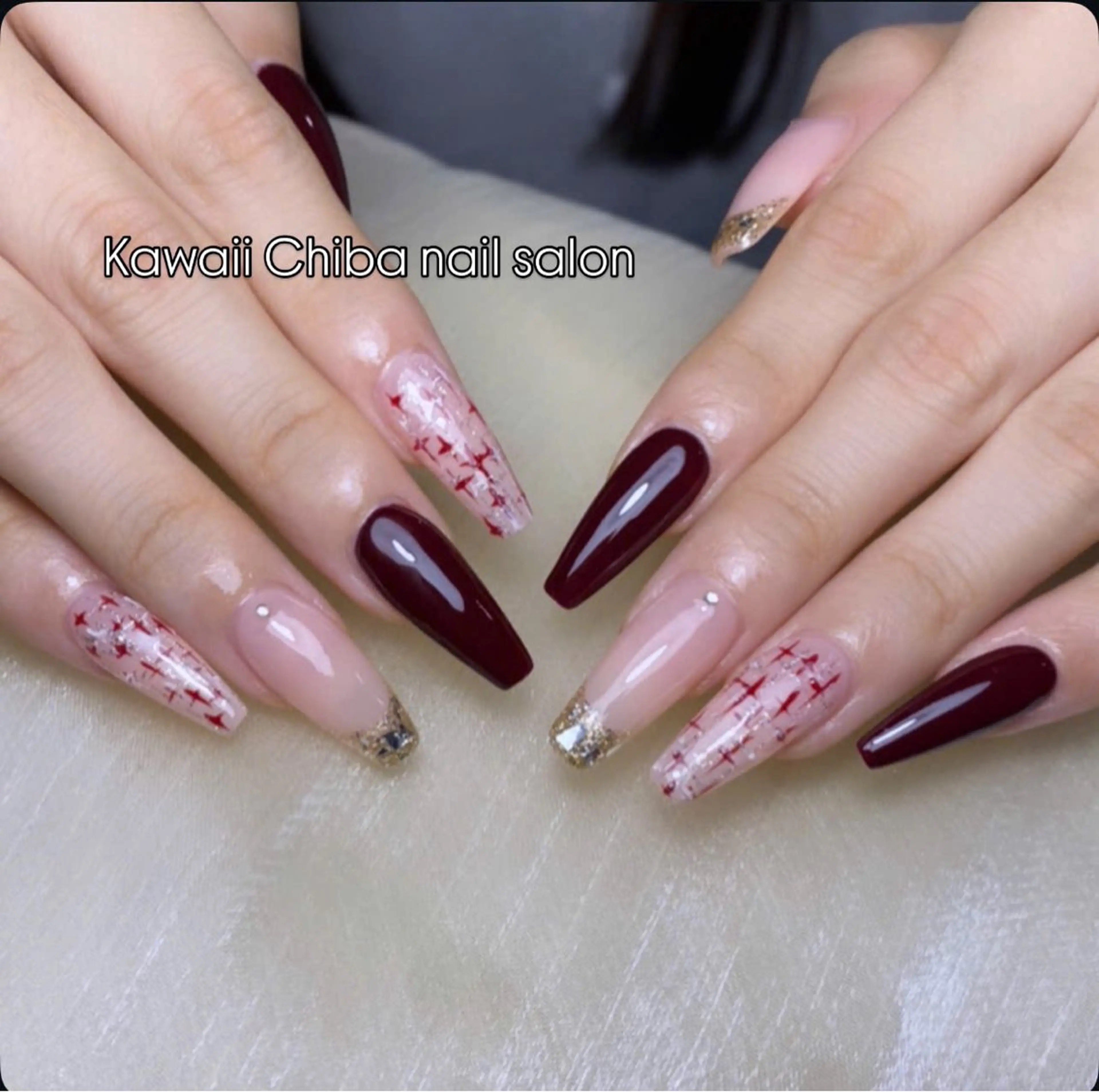 ネイル アートネイル クリアネイル ジェルネイル ハート 韓国ネイル Kawaii Chiba nailのネイルデザイン