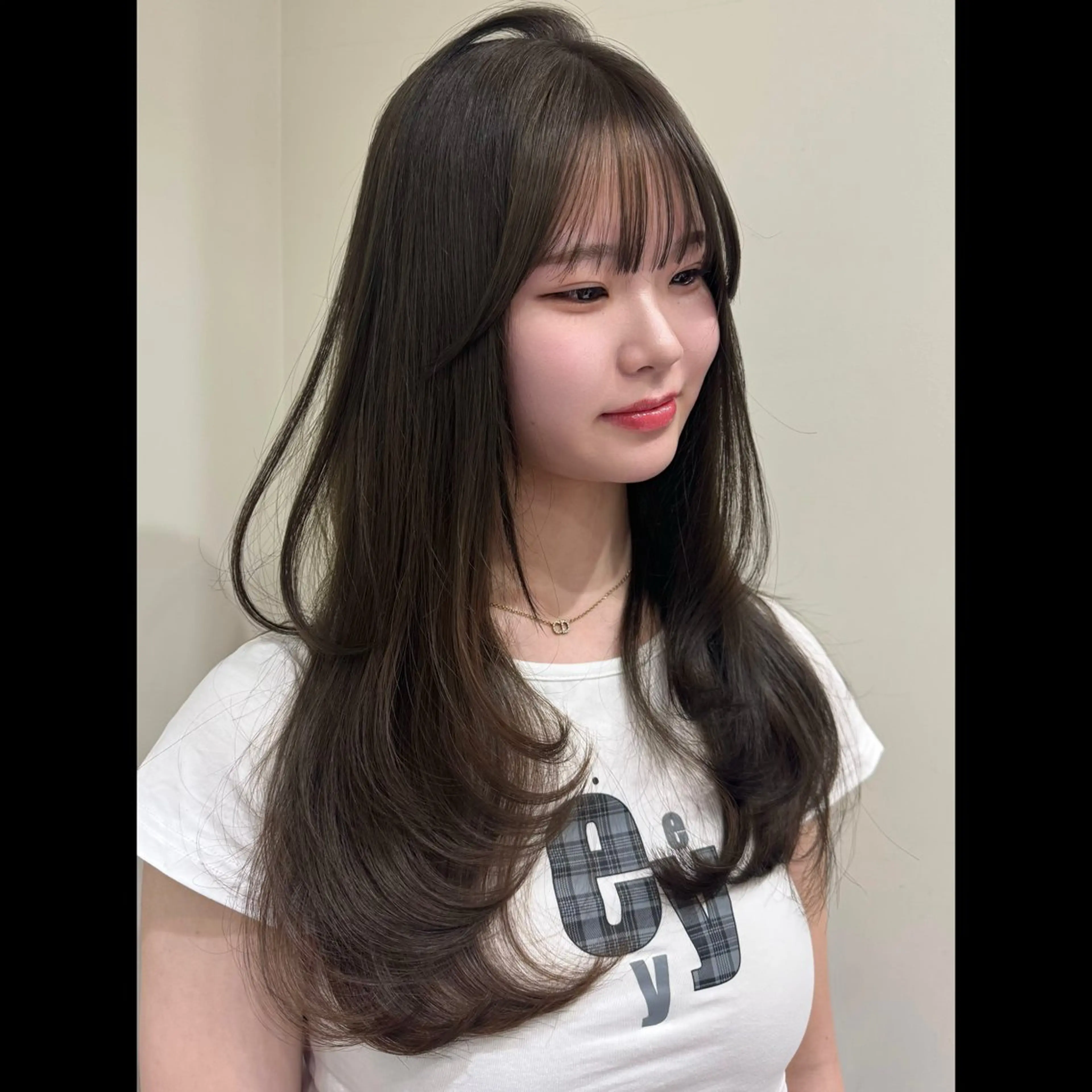 ロング ヘアカラー 韓国レイヤー💋/ ワンホン/NANAのヘアスタイル