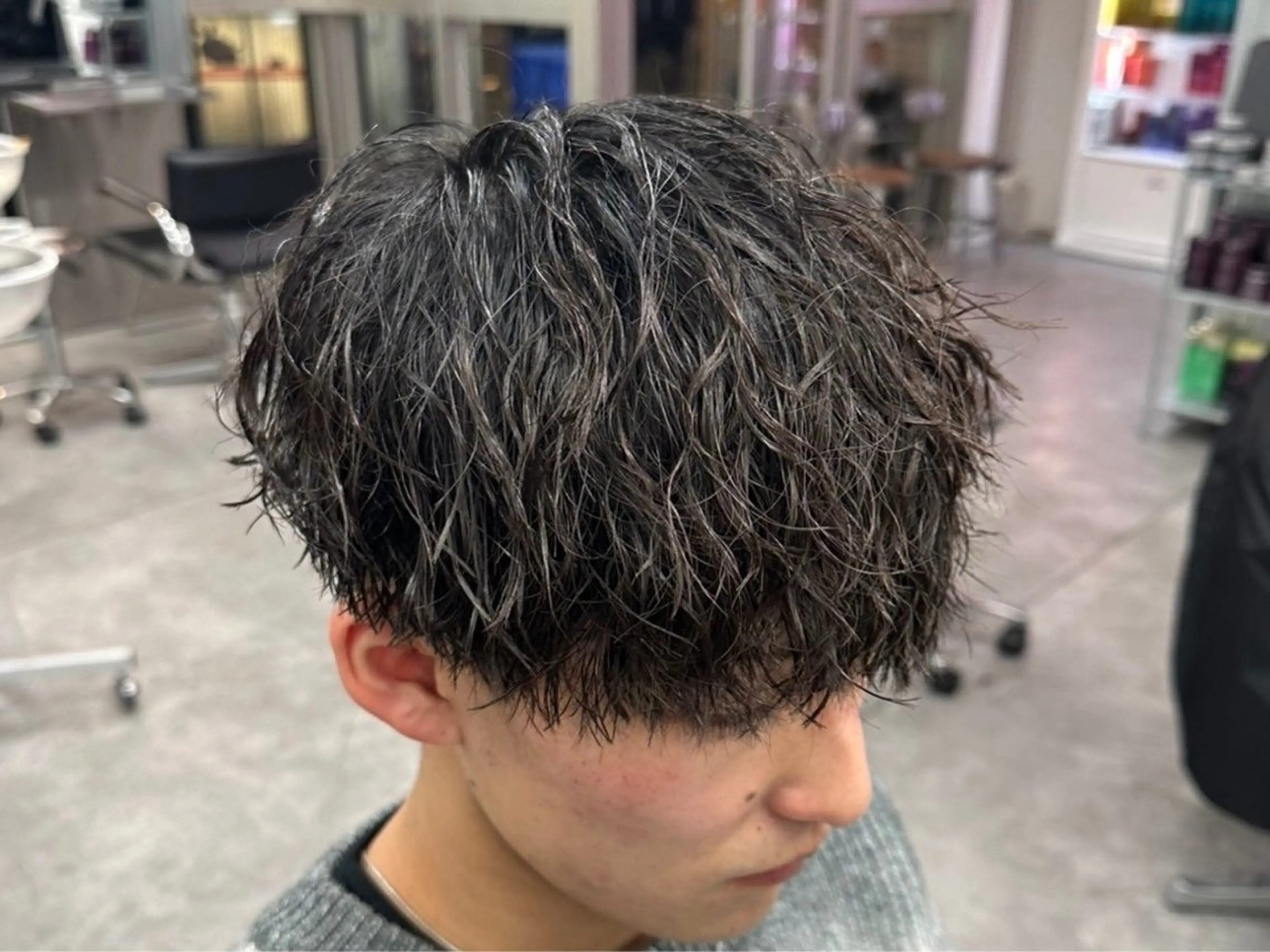 パーマ メンズ カット パーマ メンズ特化✨️ 韓国風パーマ🔥一八のヘアスタイル