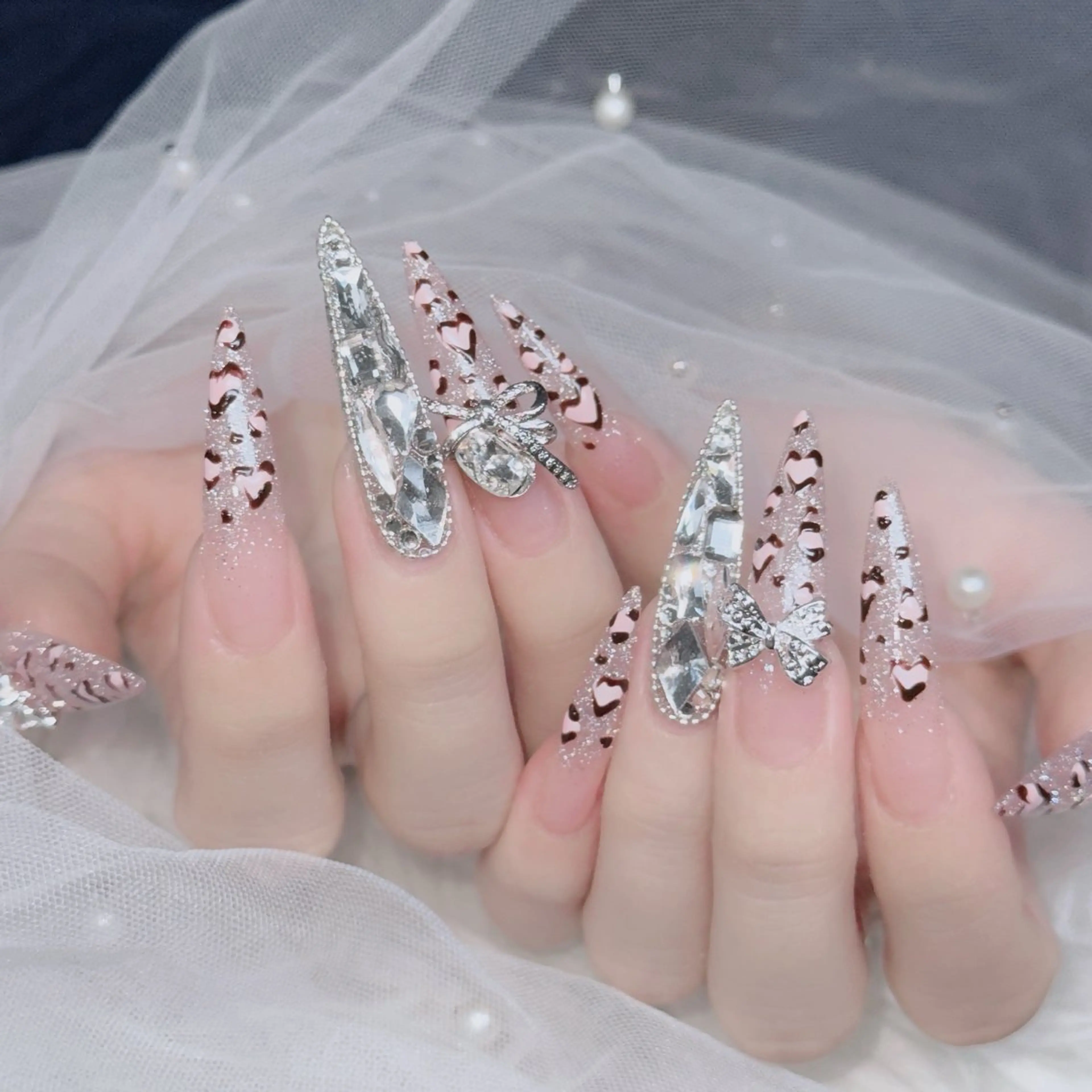 ネイル フットネイル フレンチネイル グラデーション 韓国ネイル ロングネイル ハンドネイル Hani Nail Salonのネイルデザイン