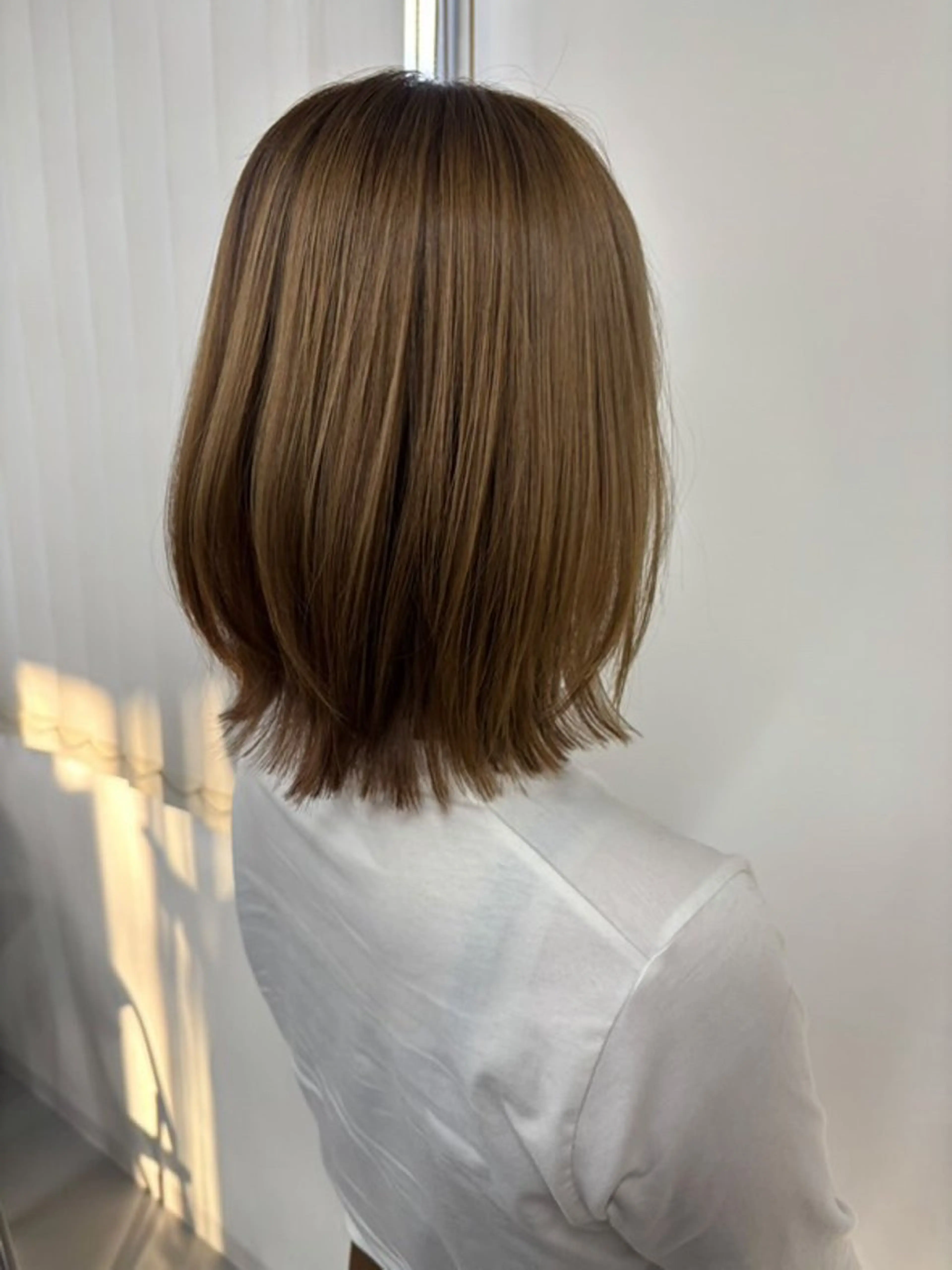 ショート カラー パーマ ハイトーンカラー パープルカラー カット ヘアカラー トリートメント MORIGUCHI ISAMUのヘアスタイル