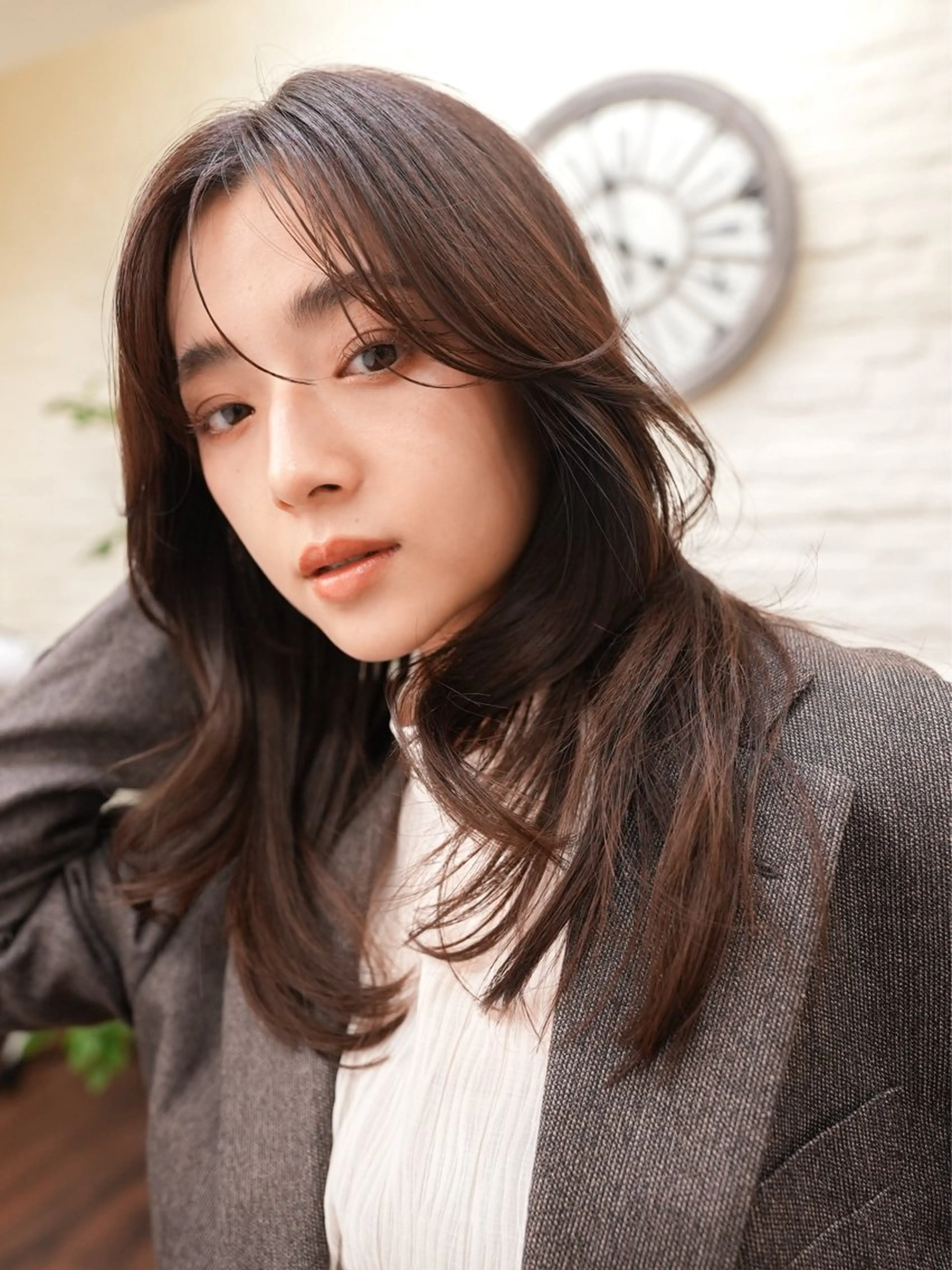 セミロング パーマ カット パーマ gite カワムラナオキのヘアスタイル