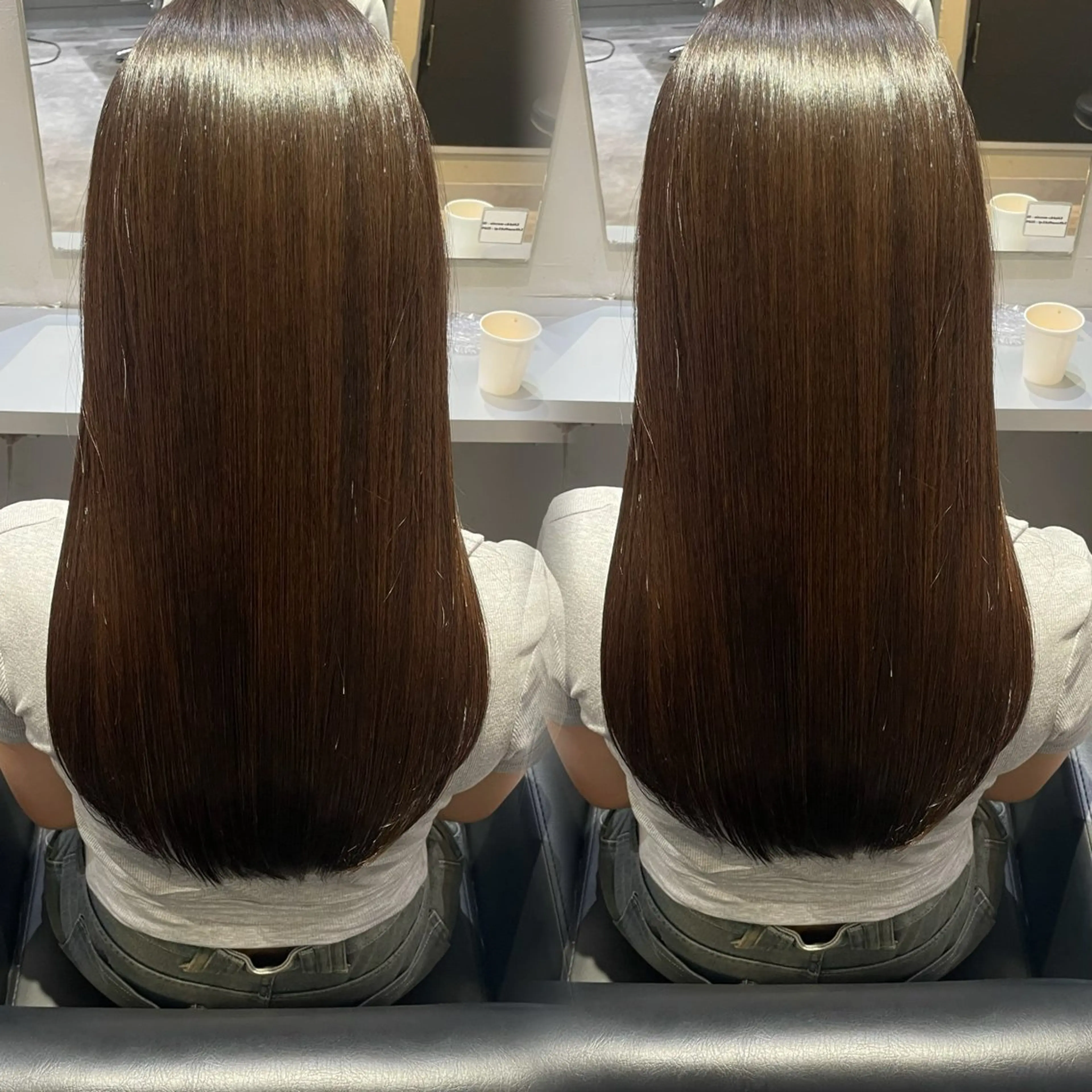 ロング カット 縮毛矯正 トリートメント 髪質改善×透明感× 艶髪🥀HIYORIのヘアスタイル