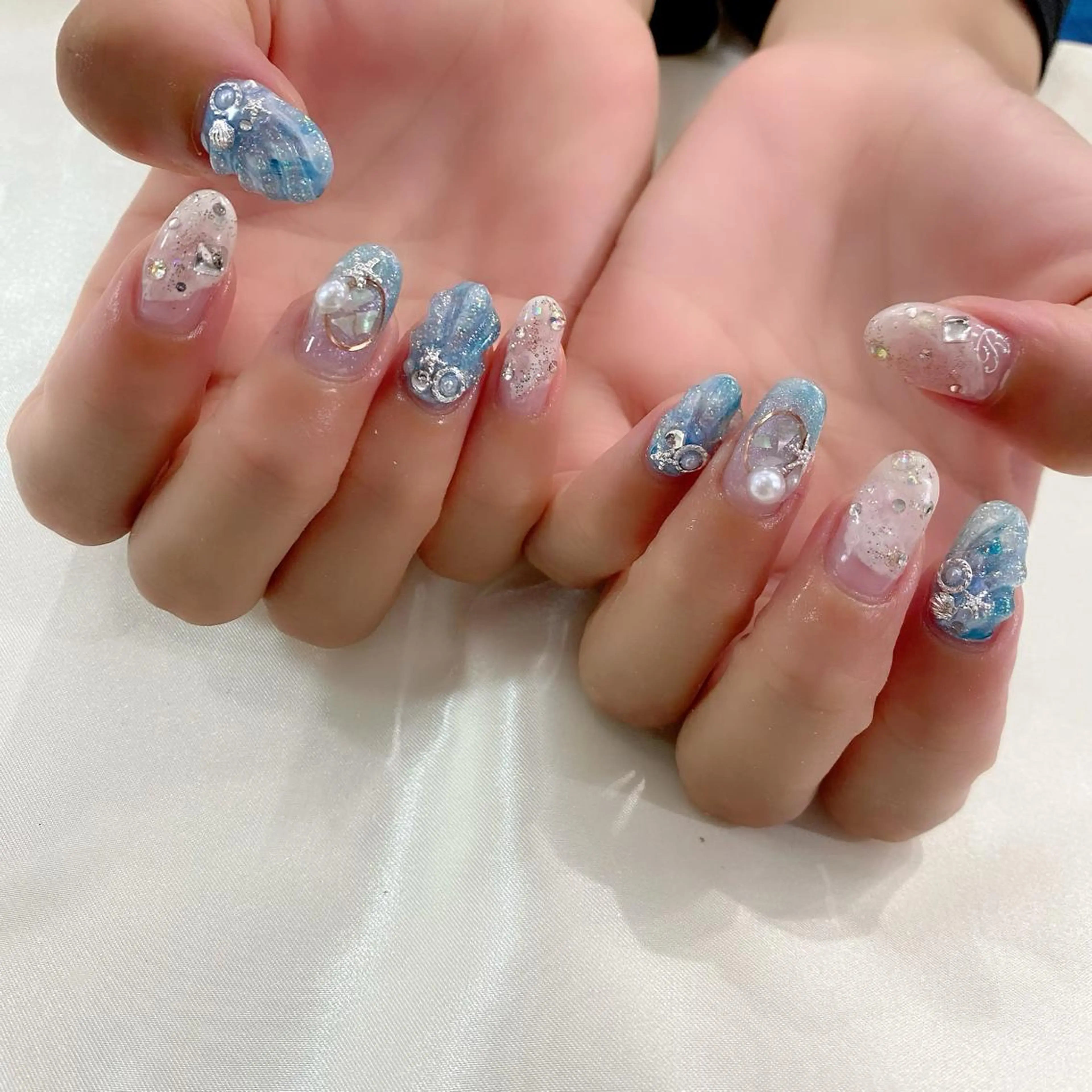 ネイル ぷっくりネイル 夏ネイル ハンドネイル Salon Ｋのネイルデザイン