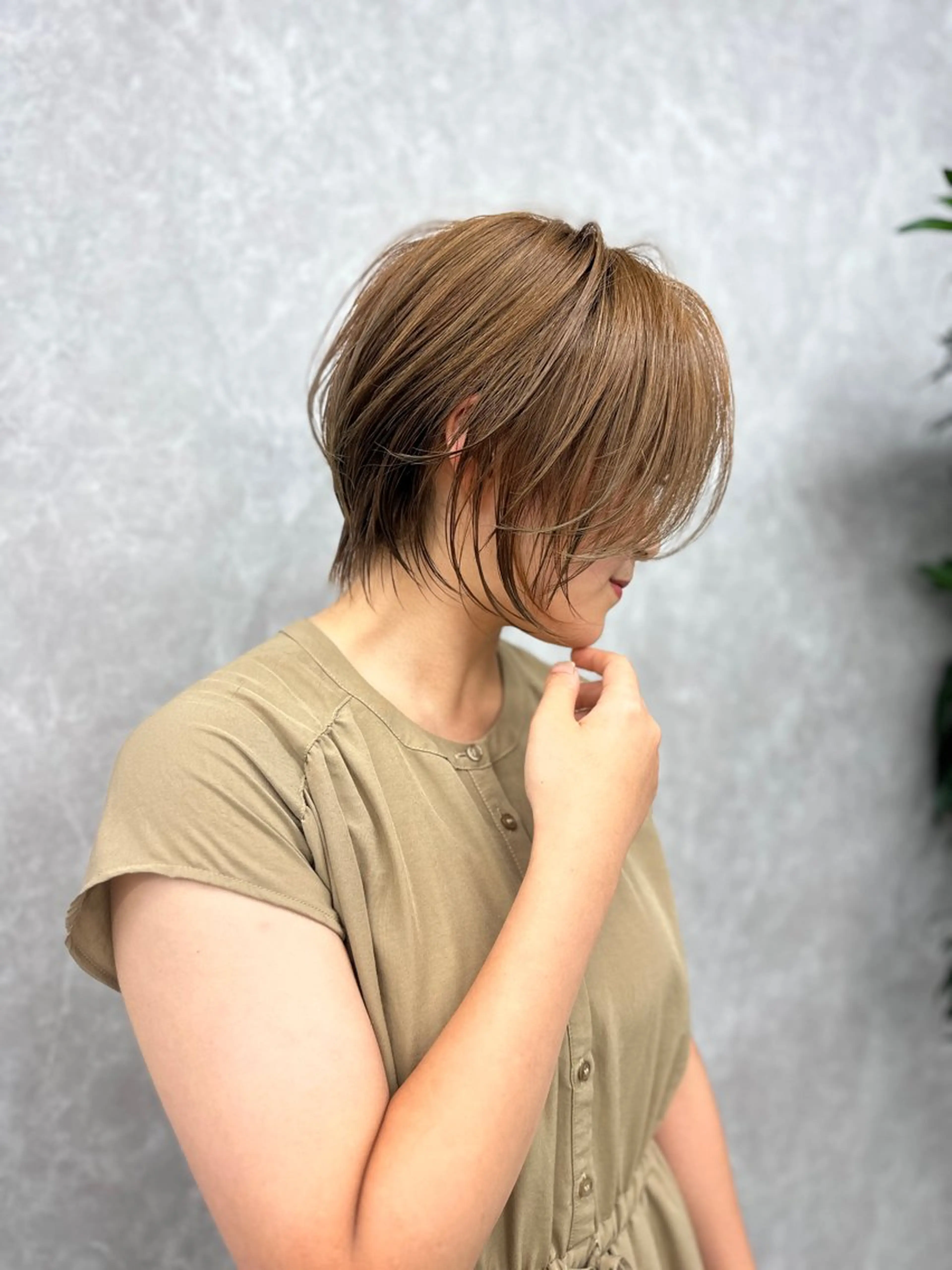 ショート カラー 似合わせスタイル 岡田勇哉のヘアスタイル