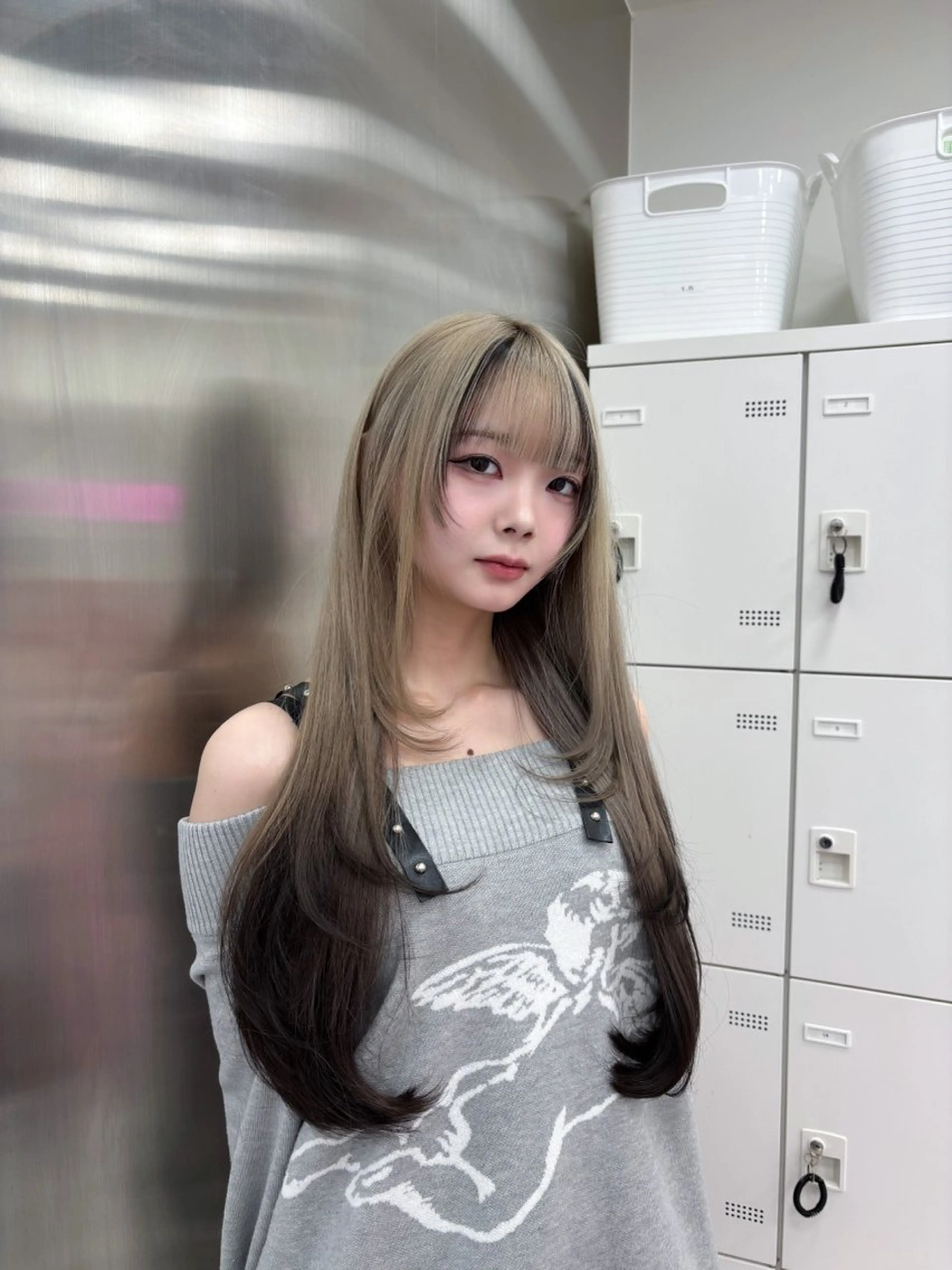 ロング カット ヘアカラー トリートメント ヘッドスパ ヘアセット 表参道ハッシュカット レイヤー/リノンのヘアスタイル