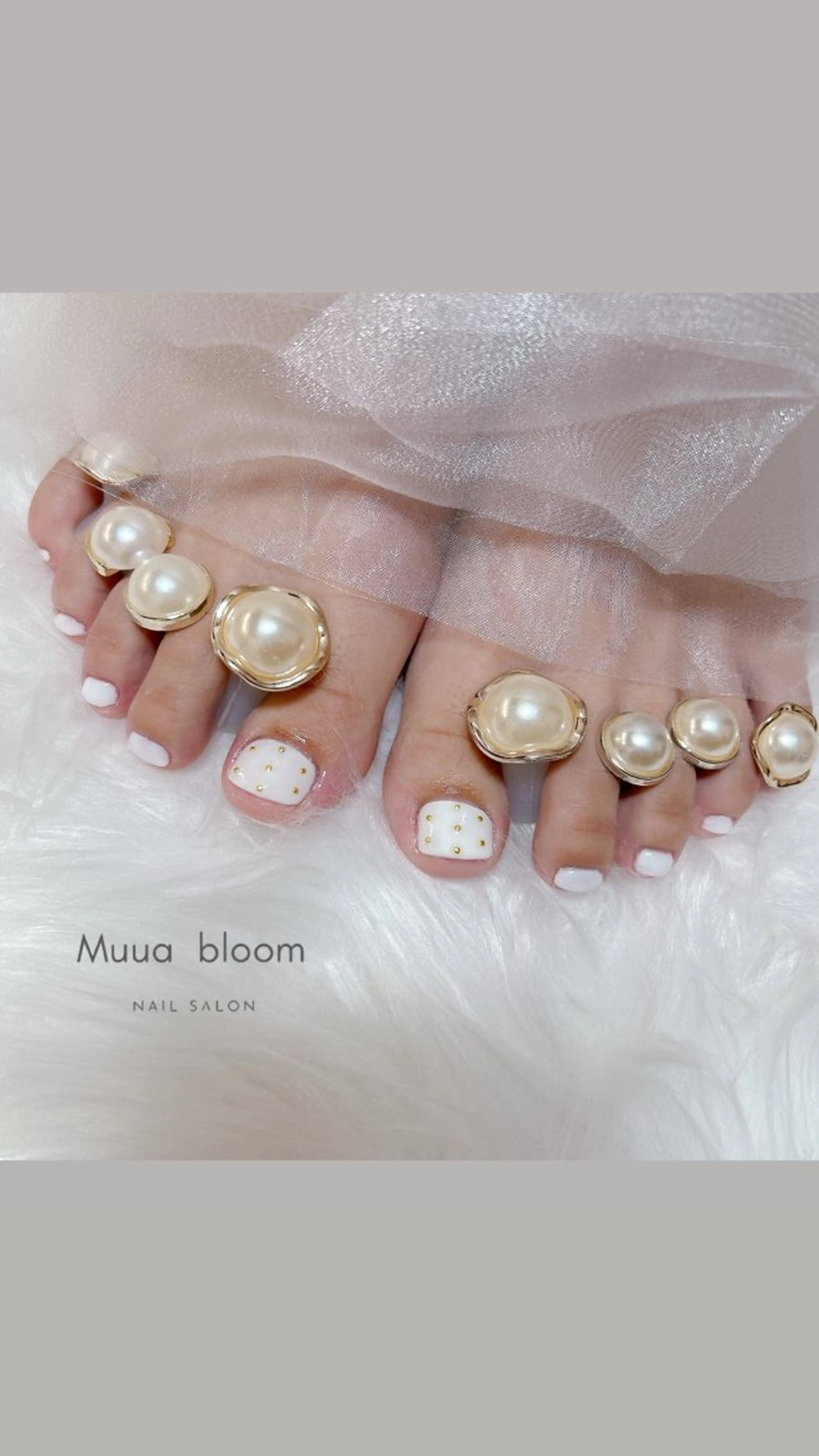 ネイル フットネイル ワンカラーネイル フットネイル Muua bloomのネイルデザイン