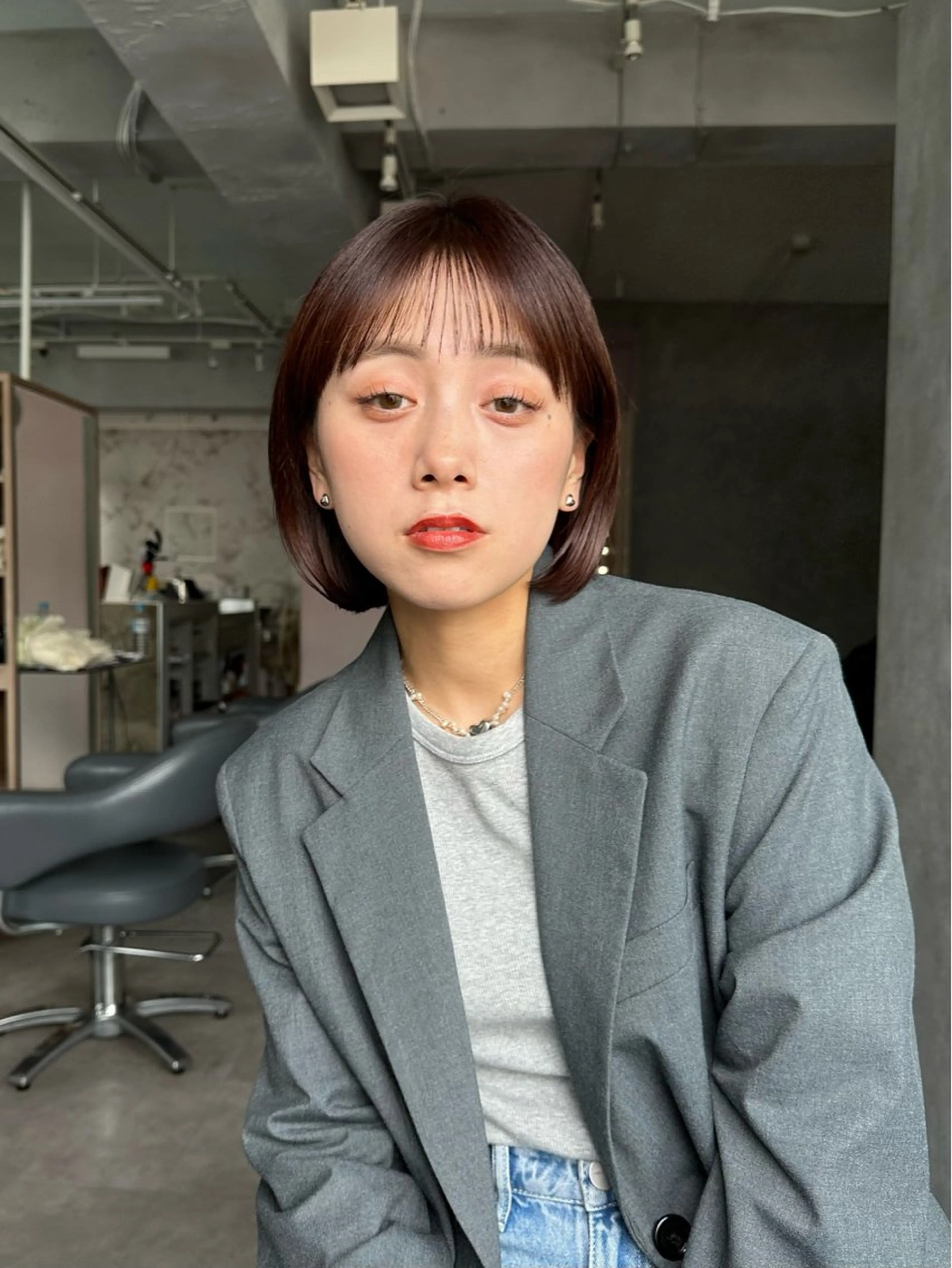 ショート ヘアカラー トリートメント HIROKI /メンズ/艶カラーのヘアスタイル