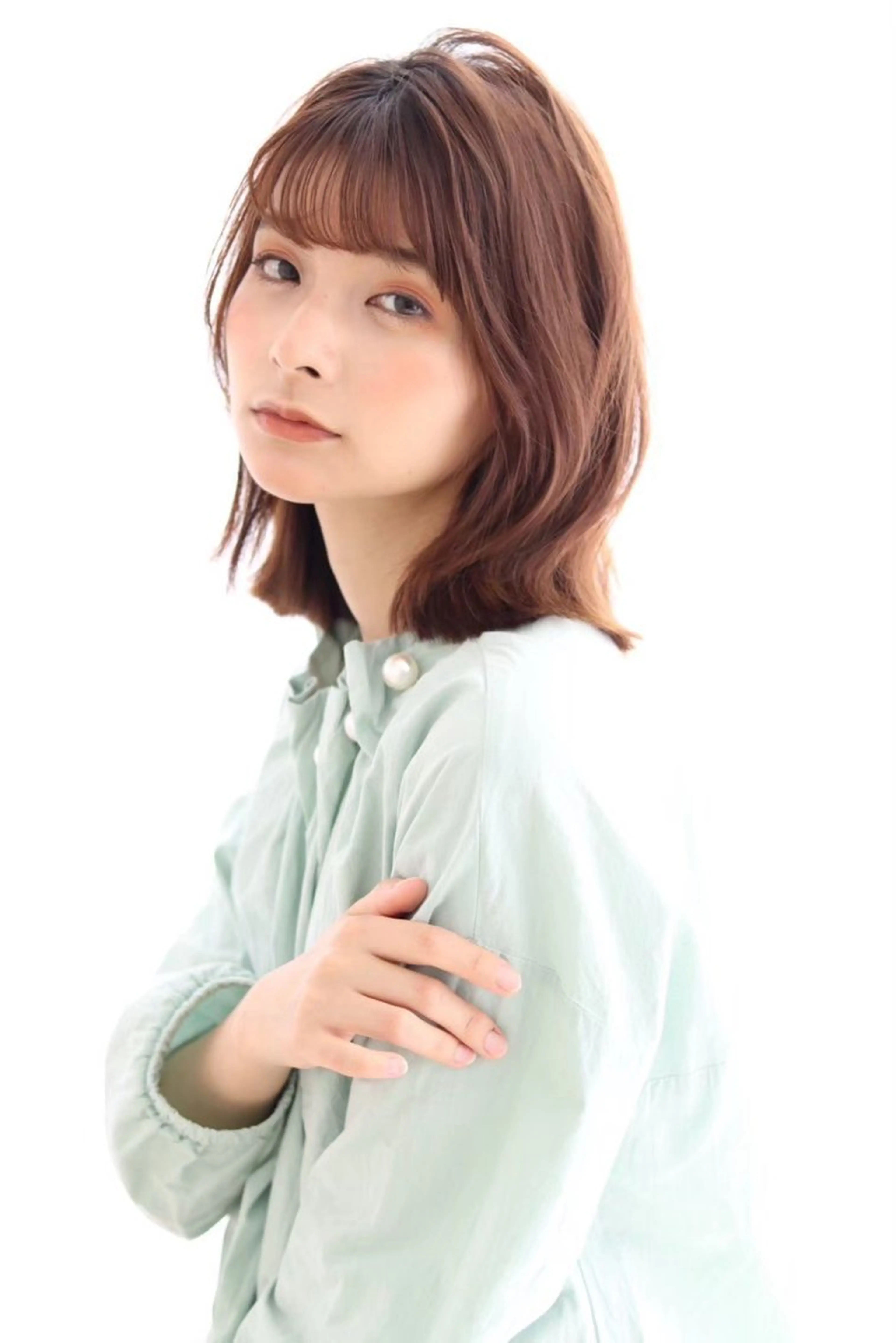 【ミディアム限定】🌼エヌドットカラー＋オージュアケア 🌼※ミルボンID登録必須⚠️ 白髪染め可◎ブリーチ不可🙅の写真