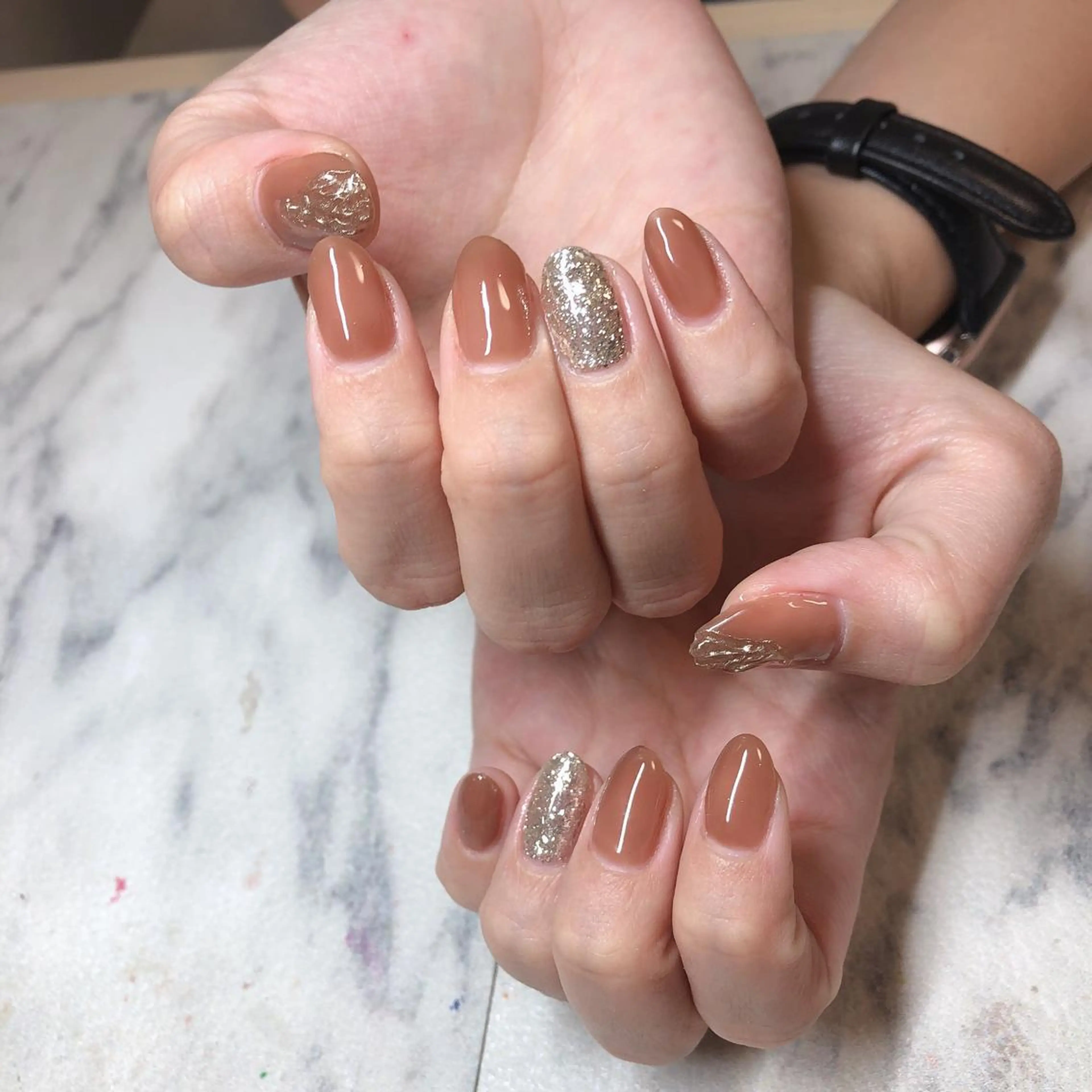 ネイル シンプルネイル 結城 怜菜のネイルデザイン