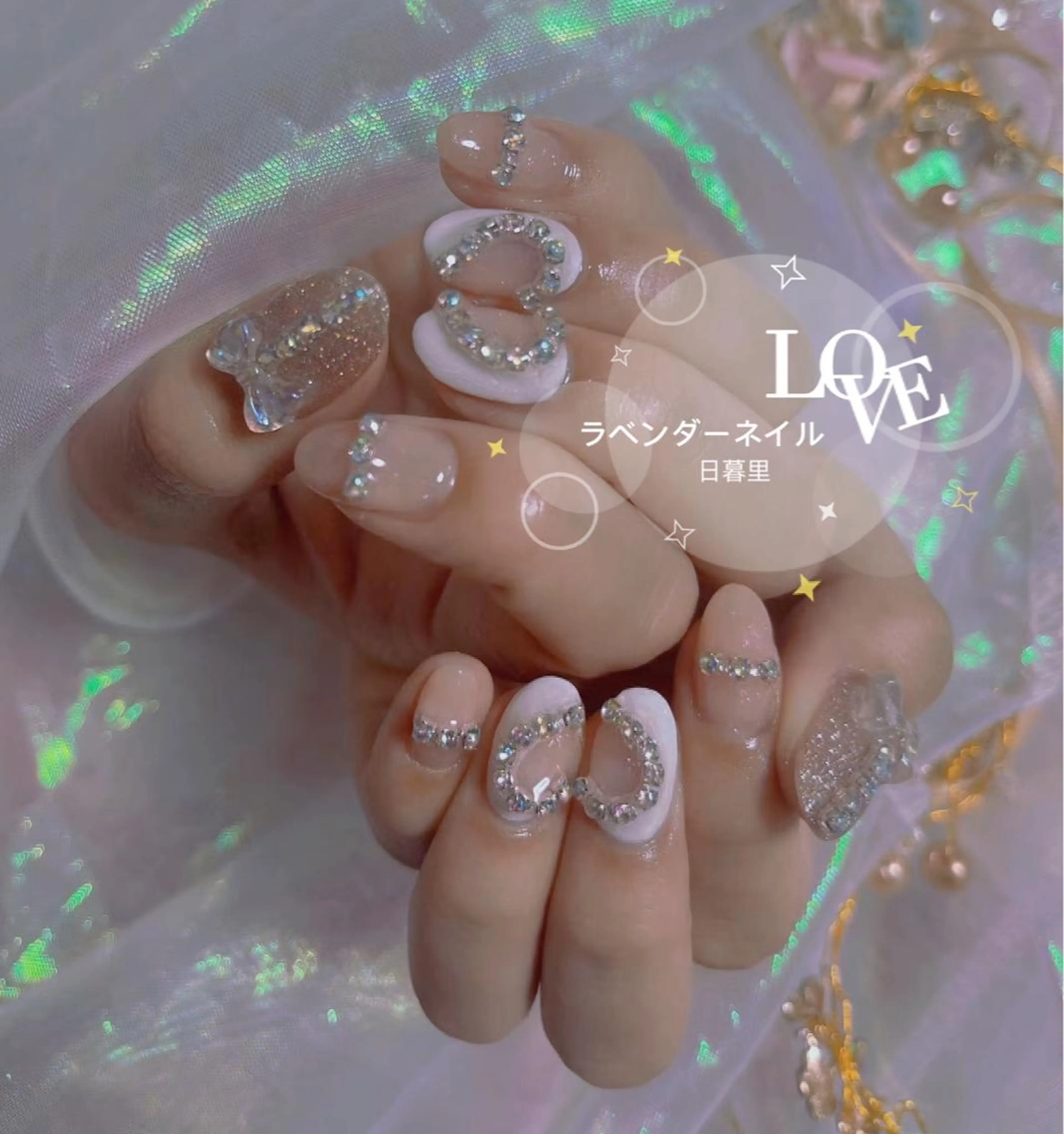 ネイル ラベンダー💖日暮里 ルル💖ネイルのネイルデザイン