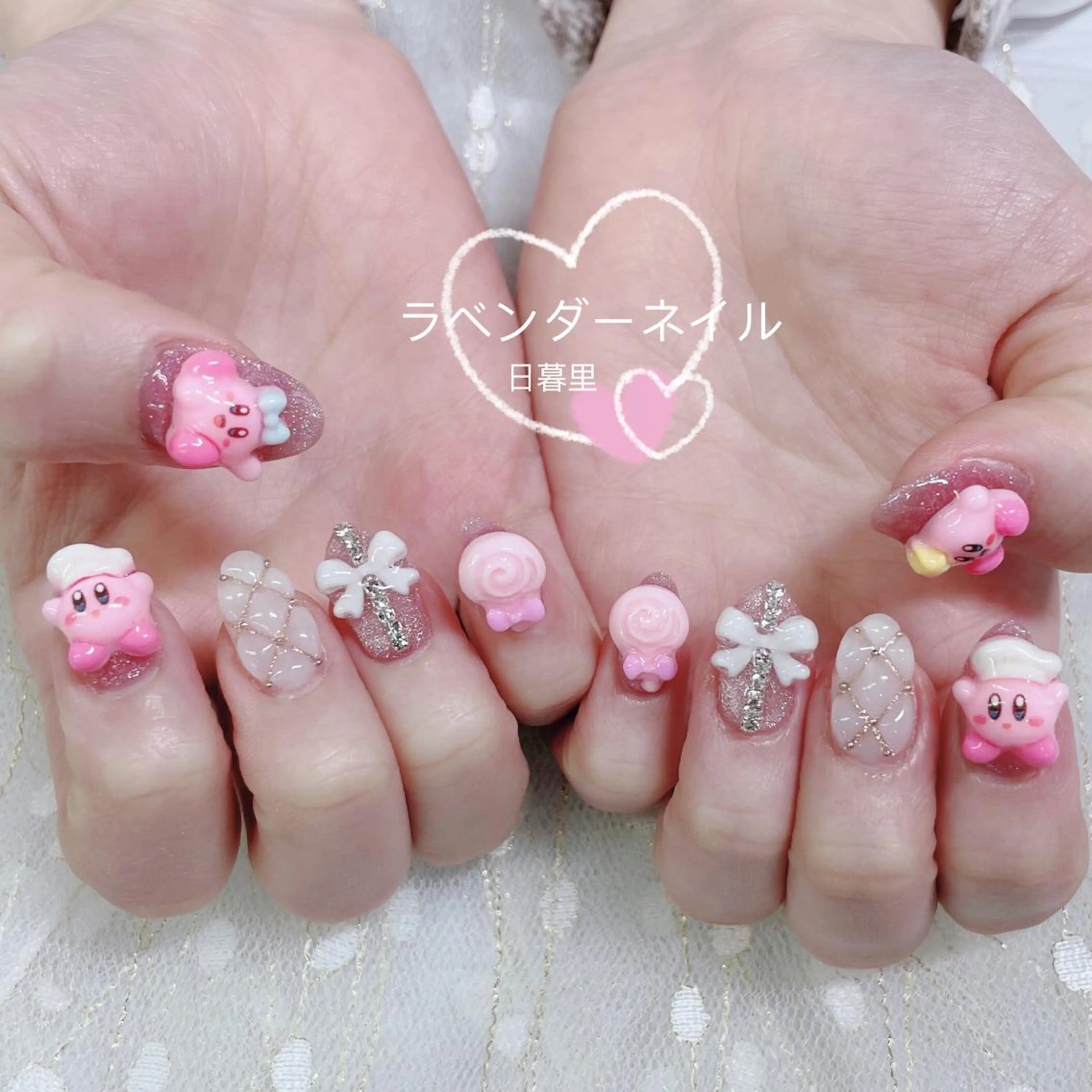 ネイル ラベンダー💖日暮里 ルル💖ネイルのネイルデザイン