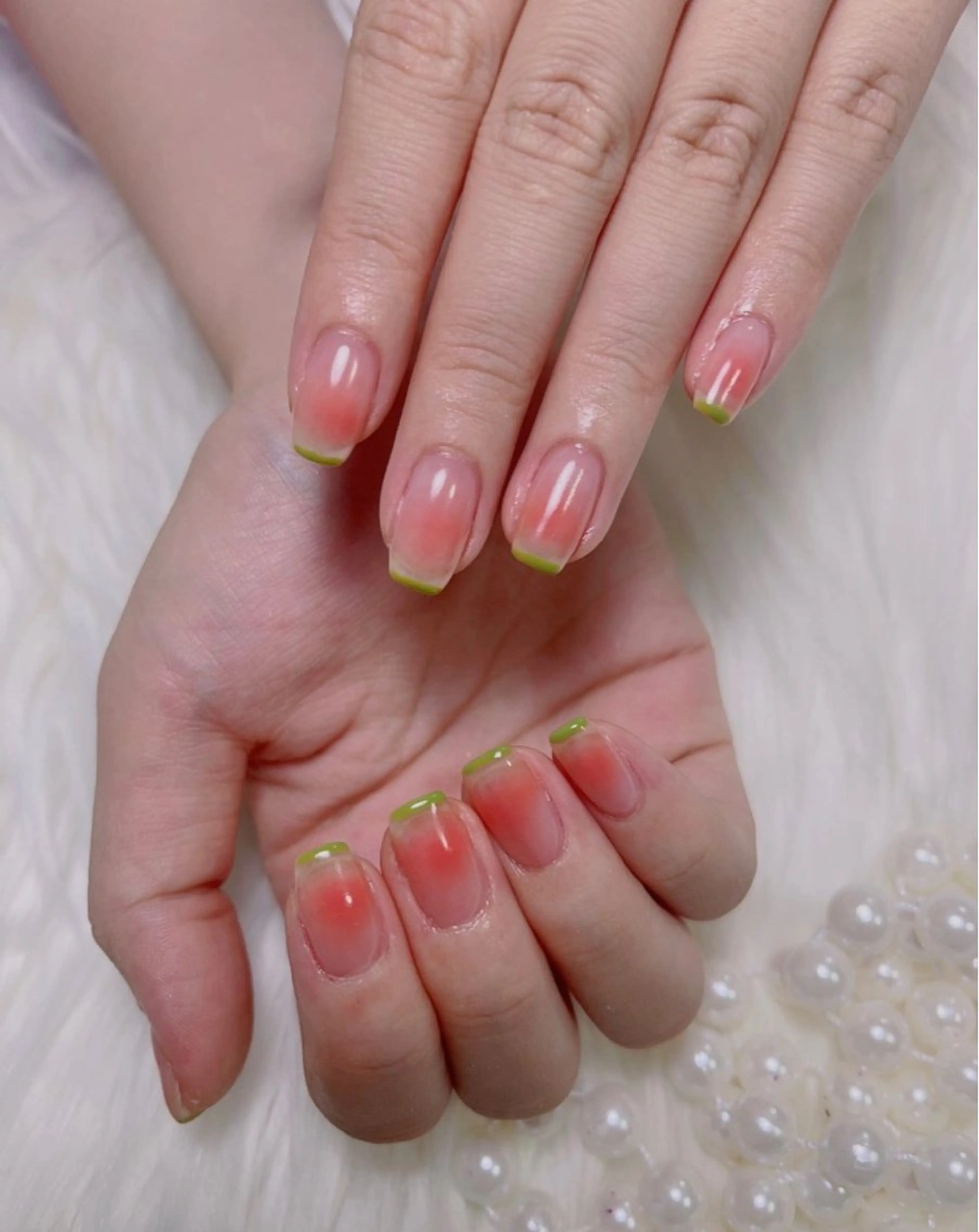 ネイル フレンチネイル ハンドネイル 米澤 ハナユキのネイルデザイン