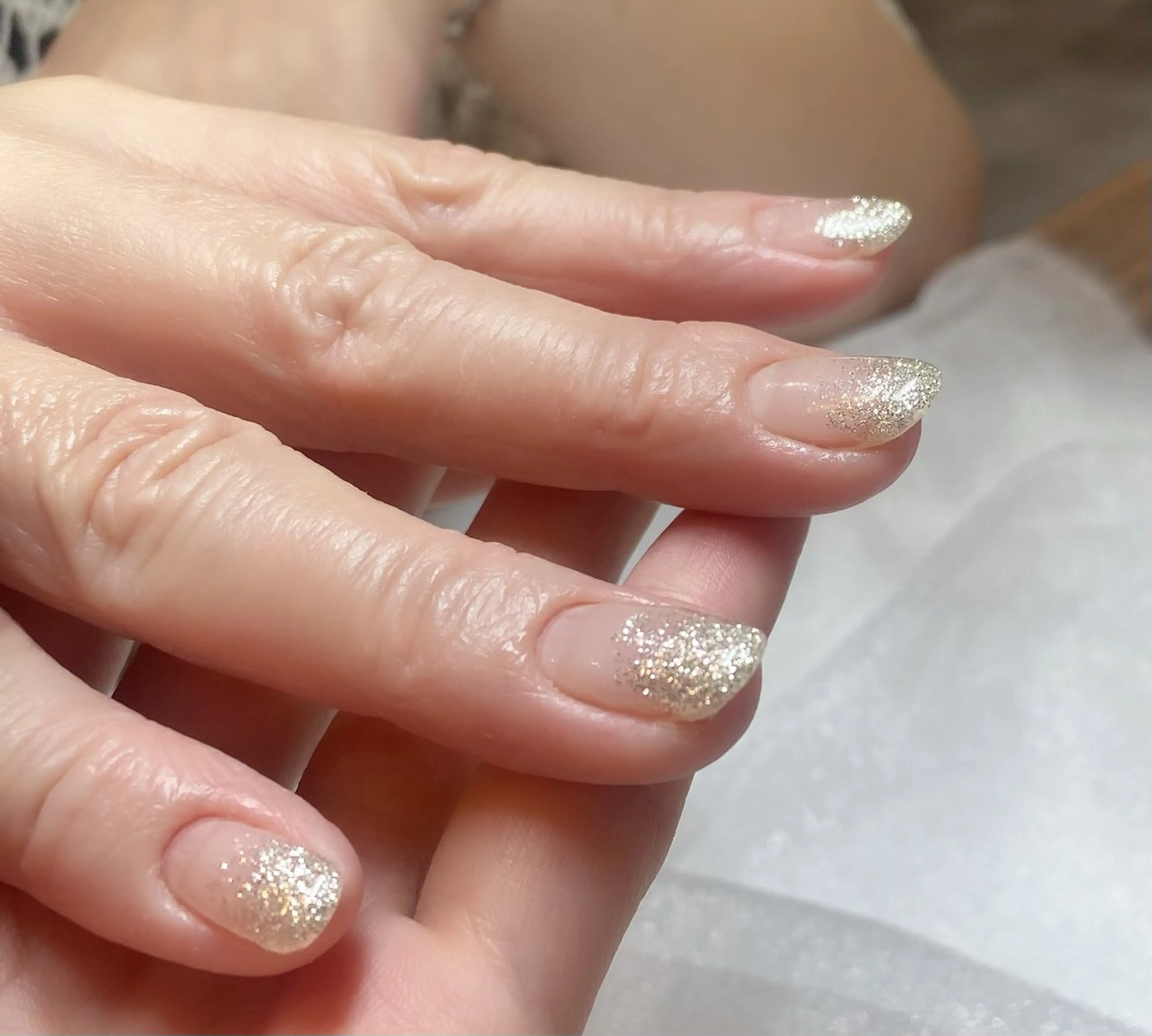 ネイル グラデーション ラメ(グリッター) ラメグラデーション Mao ♡のネイルデザイン