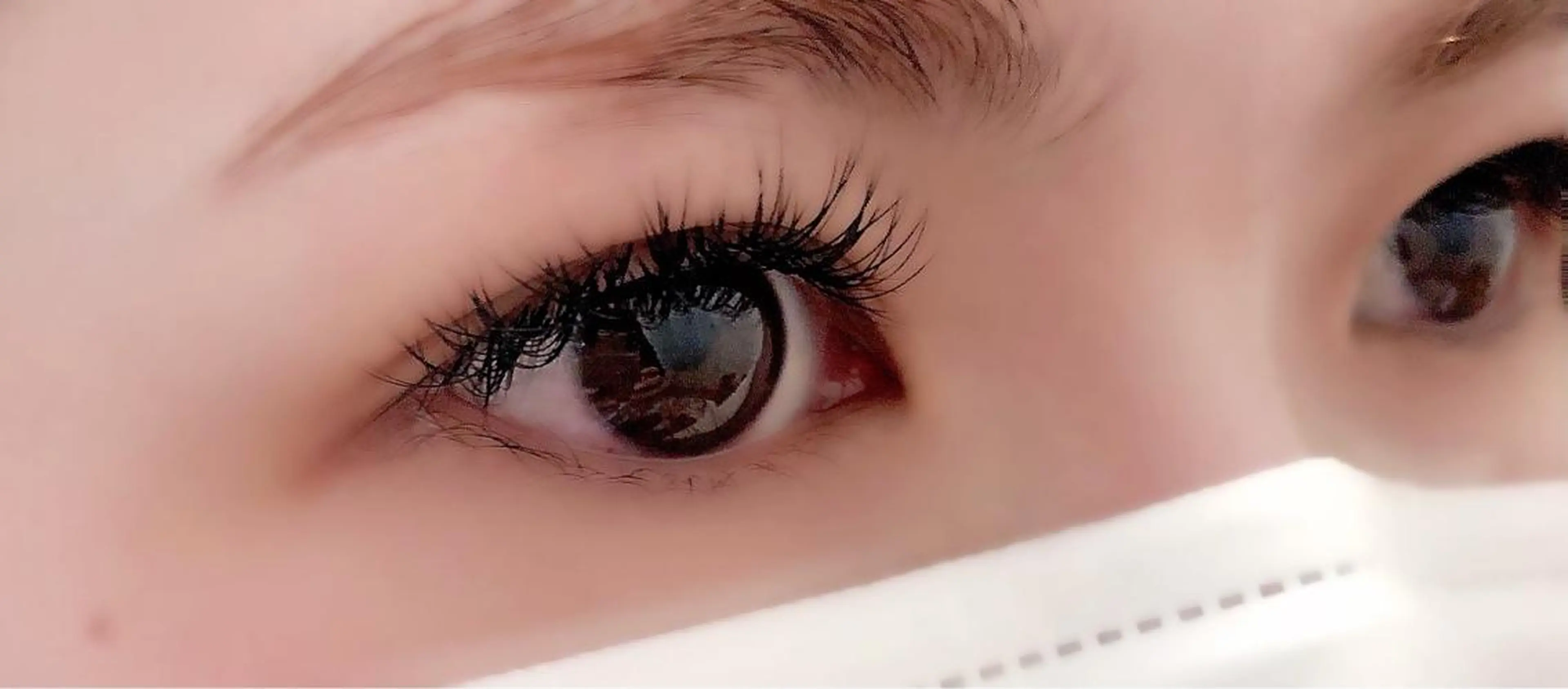 マツエク・マツパ 目尻長め セーブル 隠れ家サロン にんにんのマツエク・マツパデザイン