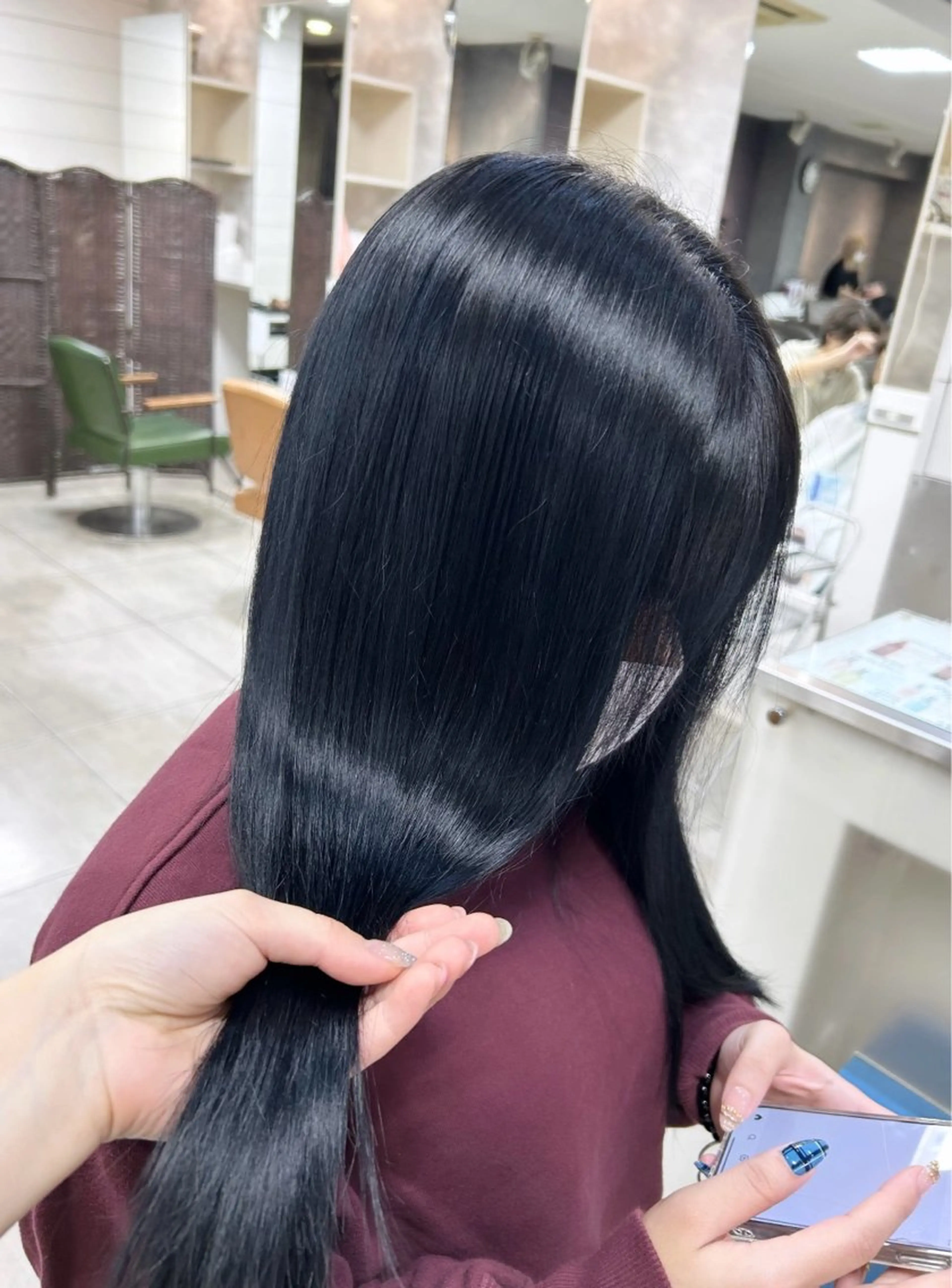 ロング カット ヘアカラー 🫧艶髪カラー🫧 森本くるみのヘアスタイル